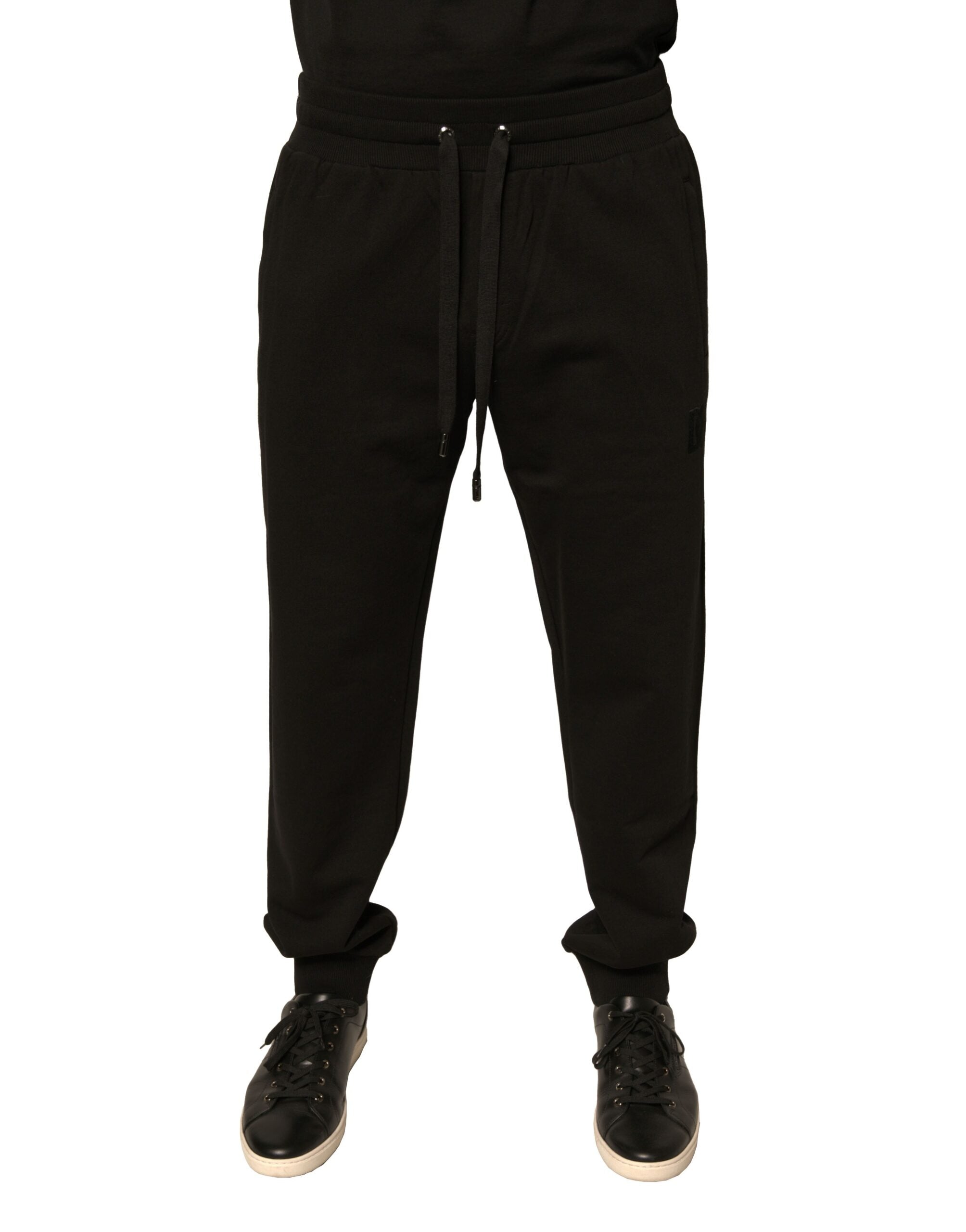 Dolce & Gabbana Black Cotton Jogger SweatMen's Men's Pants