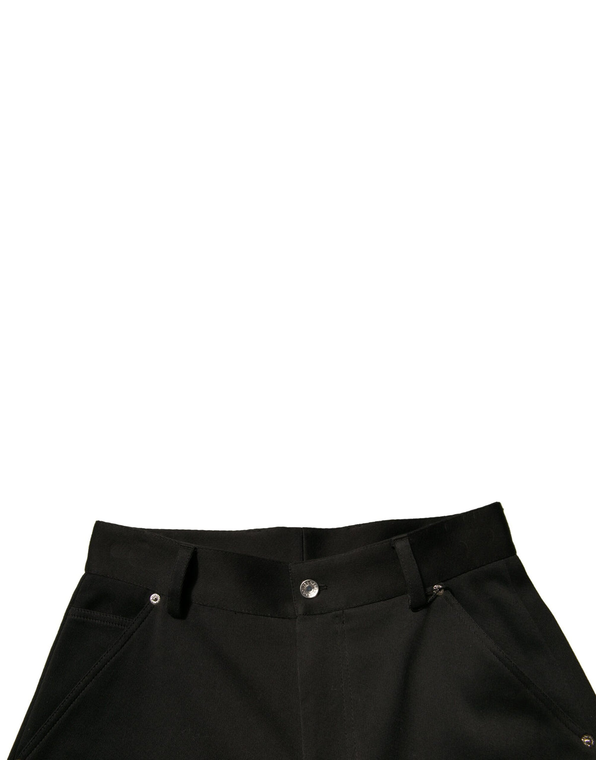 Dolce & Gabbana Black Cotton Mid Waist Cropped Men's Pants