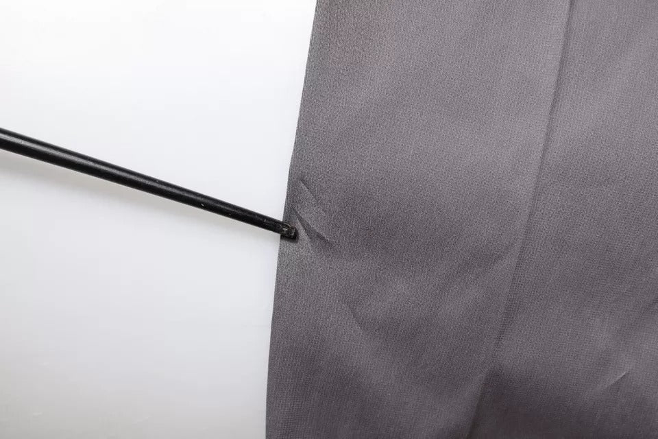 Dolce & Gabbana Dark Gray Mid Waist Dress Men's Pants (Pre-Owned)
