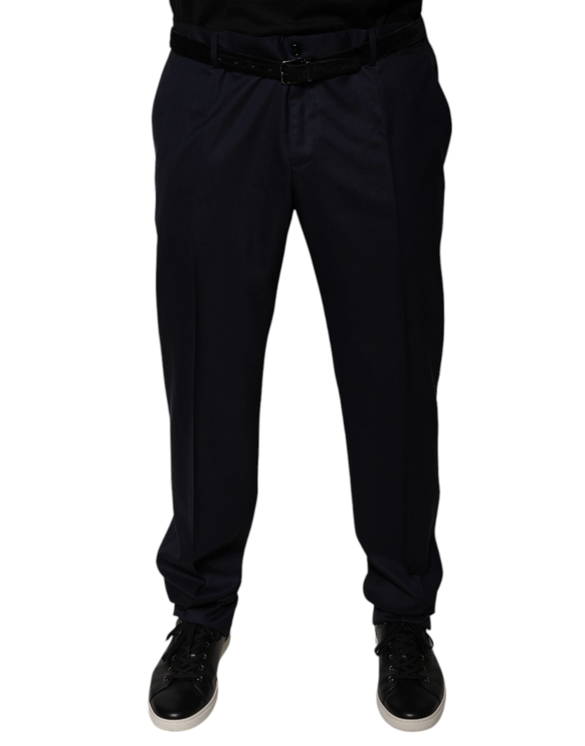 Dolce & Gabbana Dark Blue Tapered Formal Dress Men's Pants (Pre-Owned)
