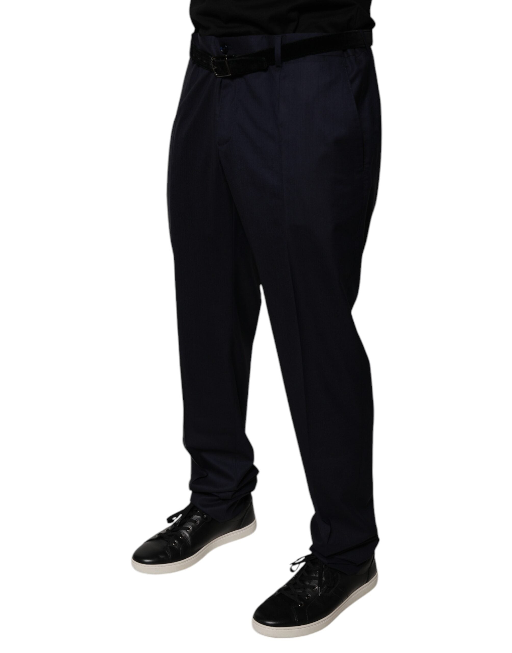 Dolce & Gabbana Dark Blue Tapered Formal Dress Men's Pants (Pre-Owned)