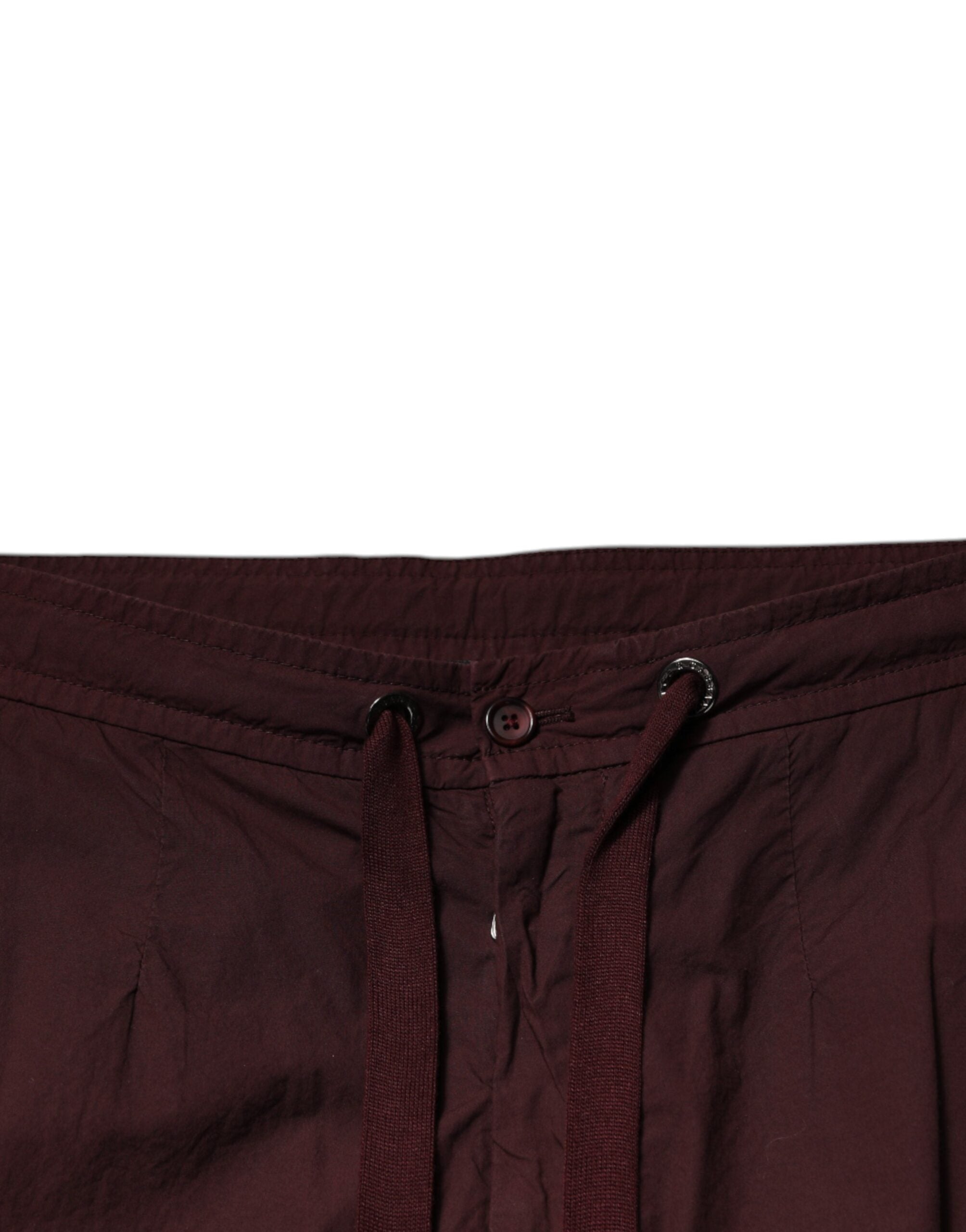 Dolce & Gabbana Bordeaux Cotton Cargo Jogger SweatMen's Men's Pants (Pre-Owned)