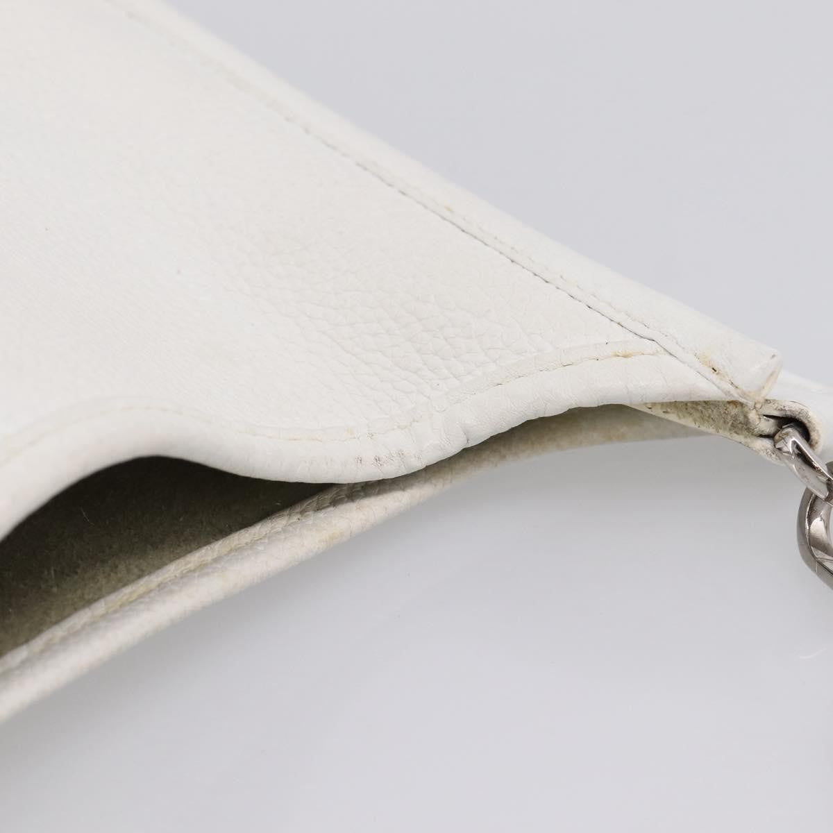 Hermes Evelyne Bag Gen I Togo White Leather Handbag (Pre-Owned)