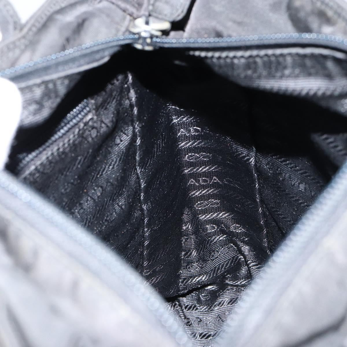 Prada Vintage Tote Tessuto Black Nylon Tote Bag Bag (Pre-Owned)