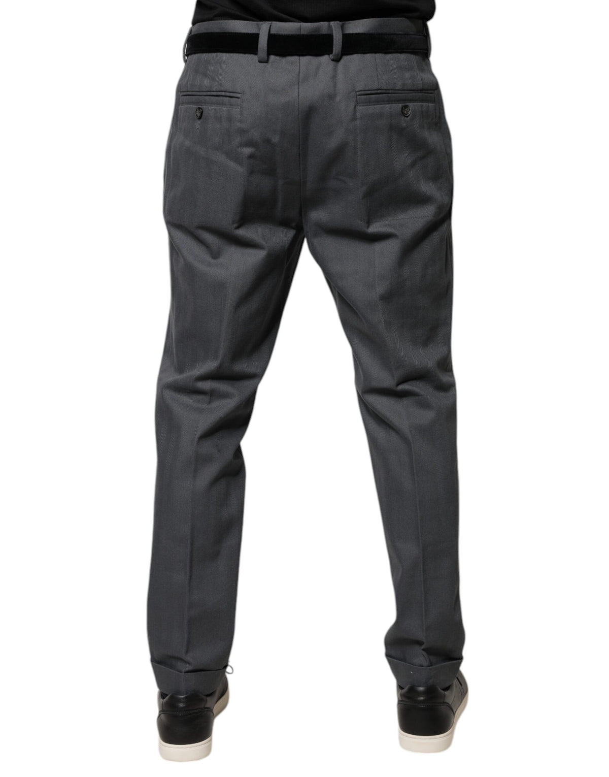 Dolce & Gabbana Gray Tapered Formal Dress Men's Pants