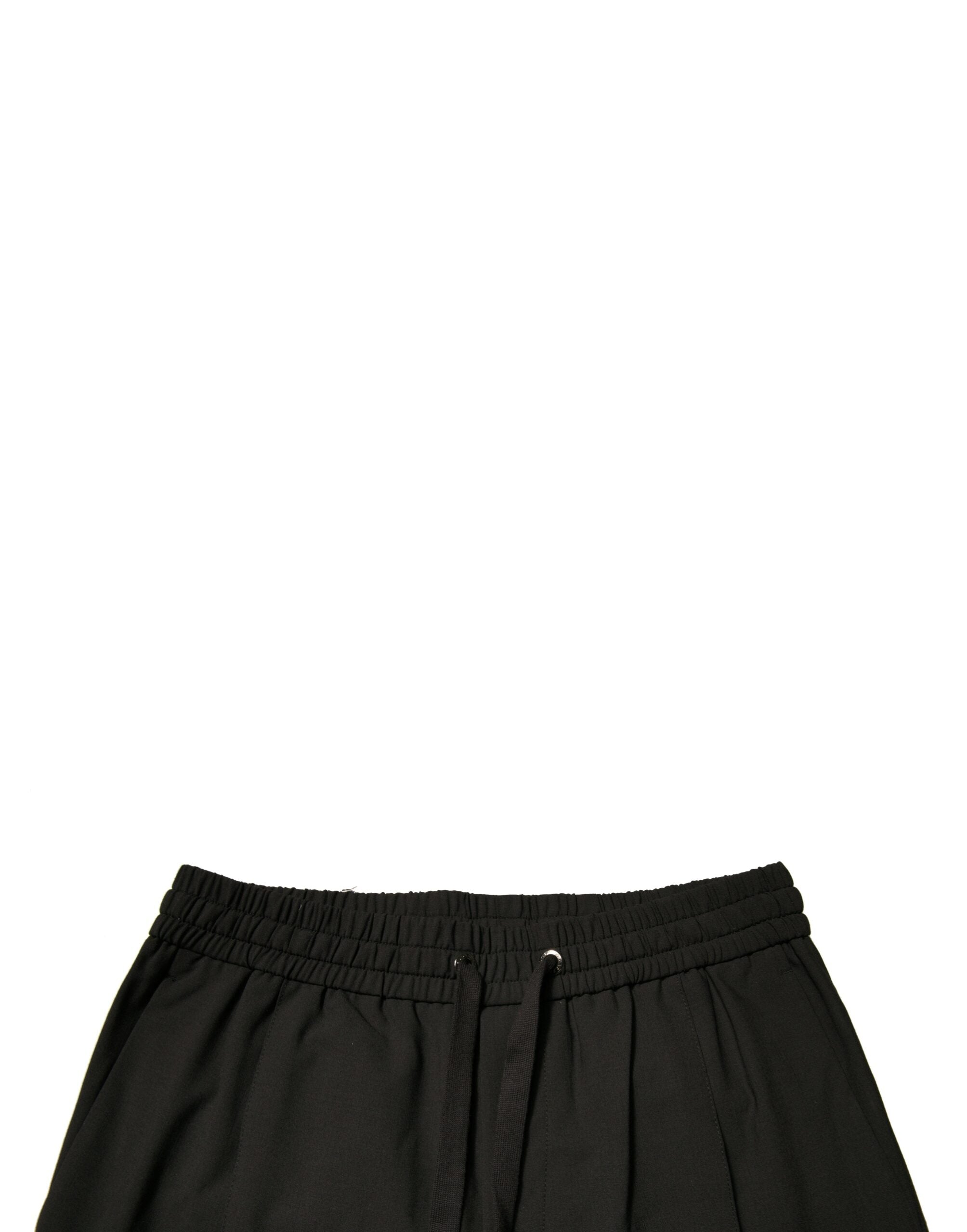 Dolce & Gabbana Black Wool Jogger Jogging Men's Pants
