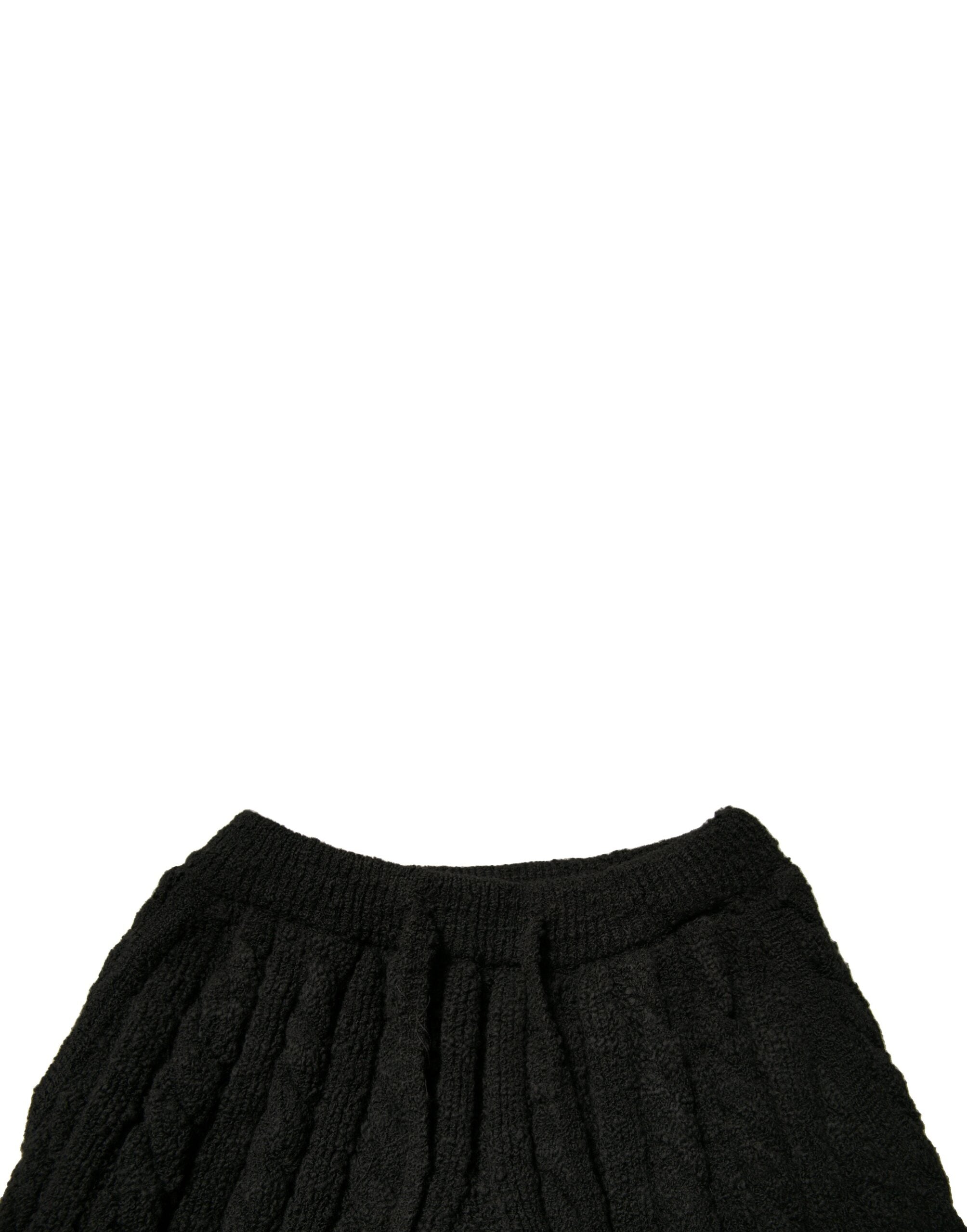 Dolce & Gabbana Black Wool Knitted Skinny Men's Pants