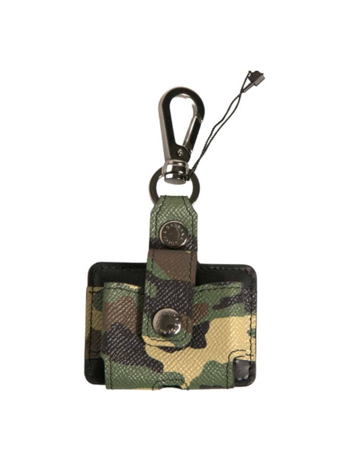 Dolce & Gabbana Multicolor Camouflage Leather Metal Airpods Men's Case