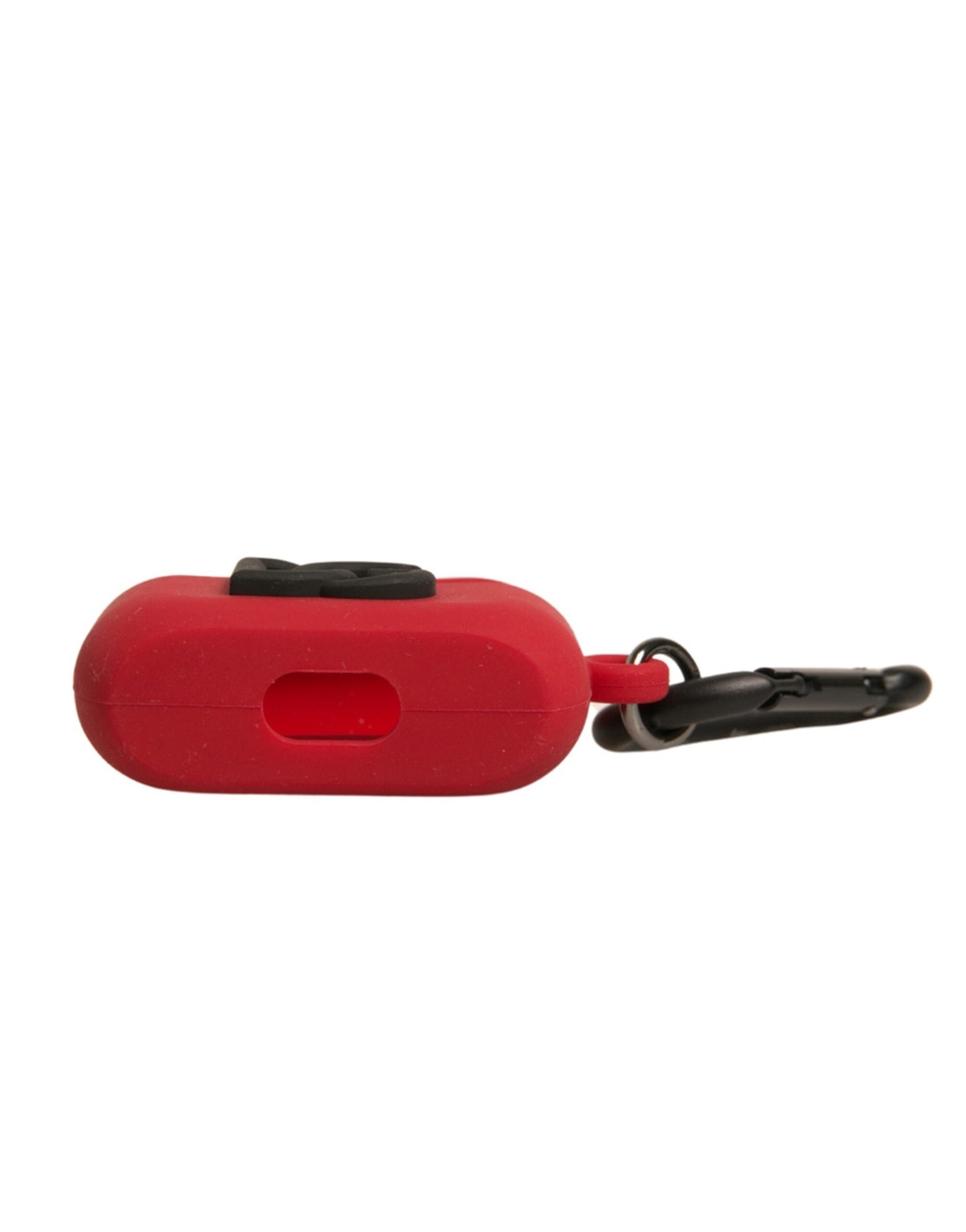 Dolce & Gabbana Red Silicone Rubber Logo Embossed Airpods Men's Case