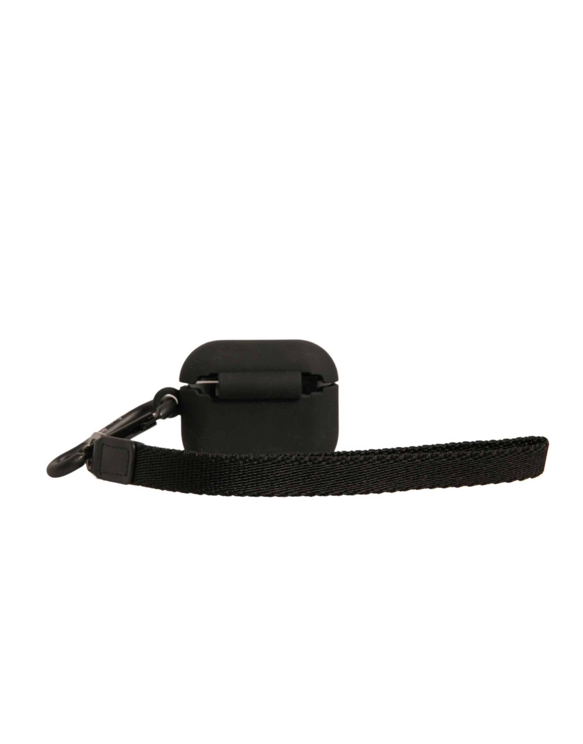 Dolce & Gabbana Black Silicone Rubber Logo Embossed Airpods Men's Case