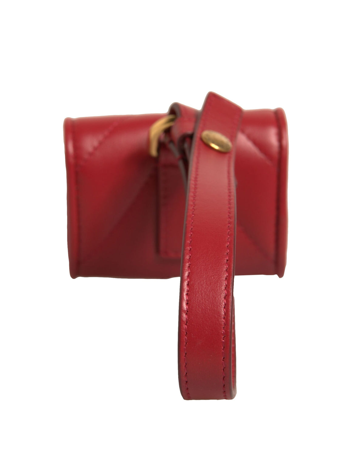 Dolce & Gabbana Black Leather Devotion Heart Strap Airpod Women's Case
