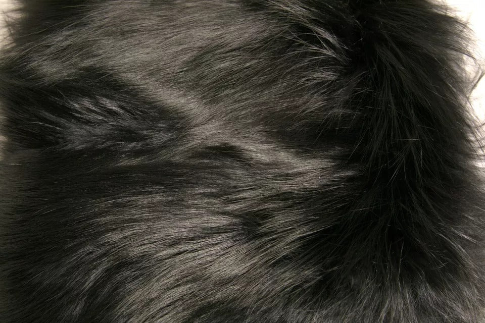 Dolce & Gabbana Black Fur Shoulder Collar Wrap Shawl Women's Scarf