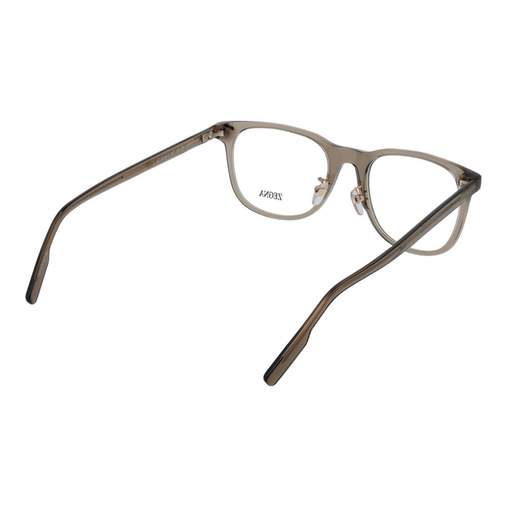 Ermenegildo Zegna Brown Acetate Glasses Men's (Frames)