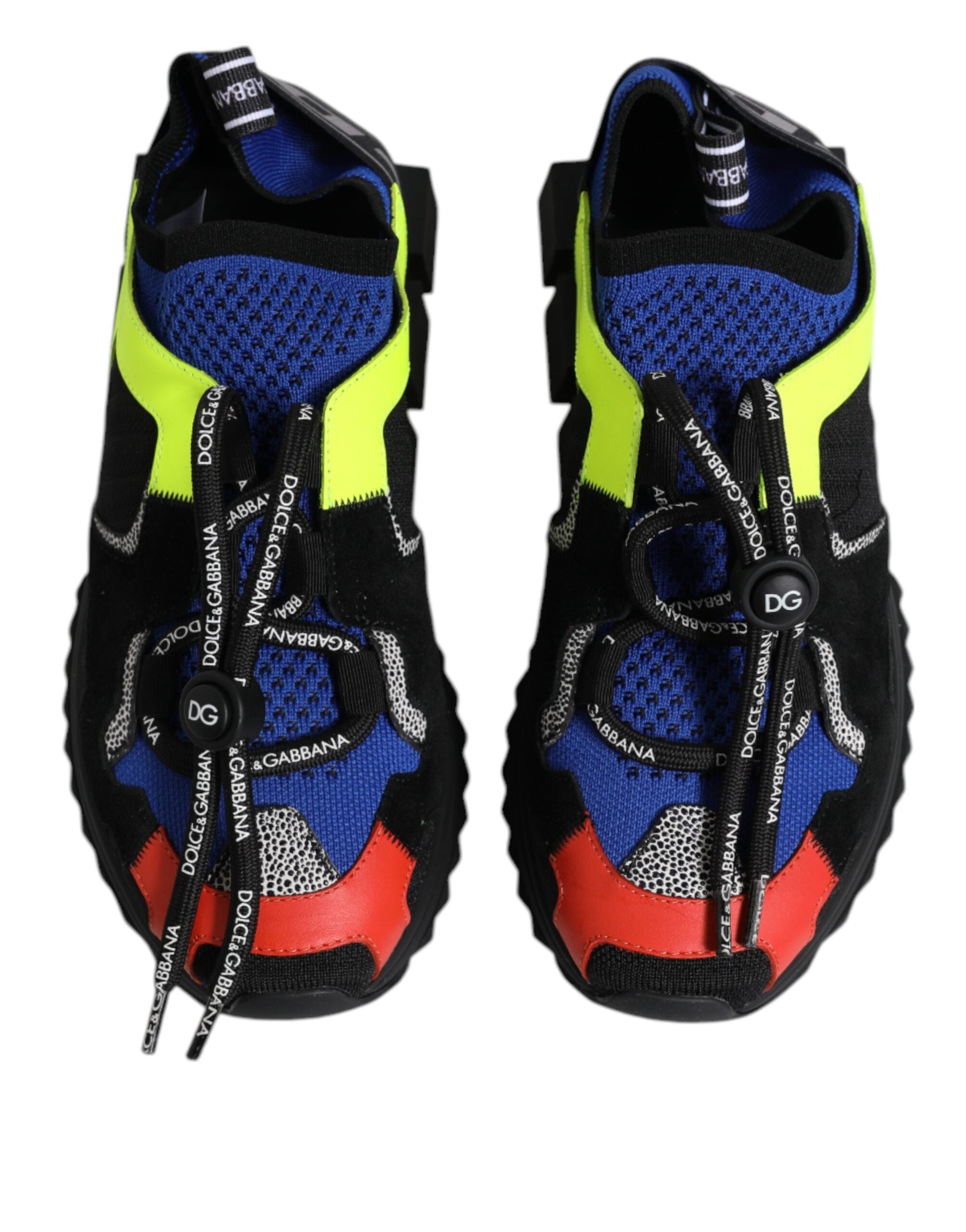 Dolce & Gabbana Multicolor Mesh Sorrento Trekking Sneakers Women's Shoes