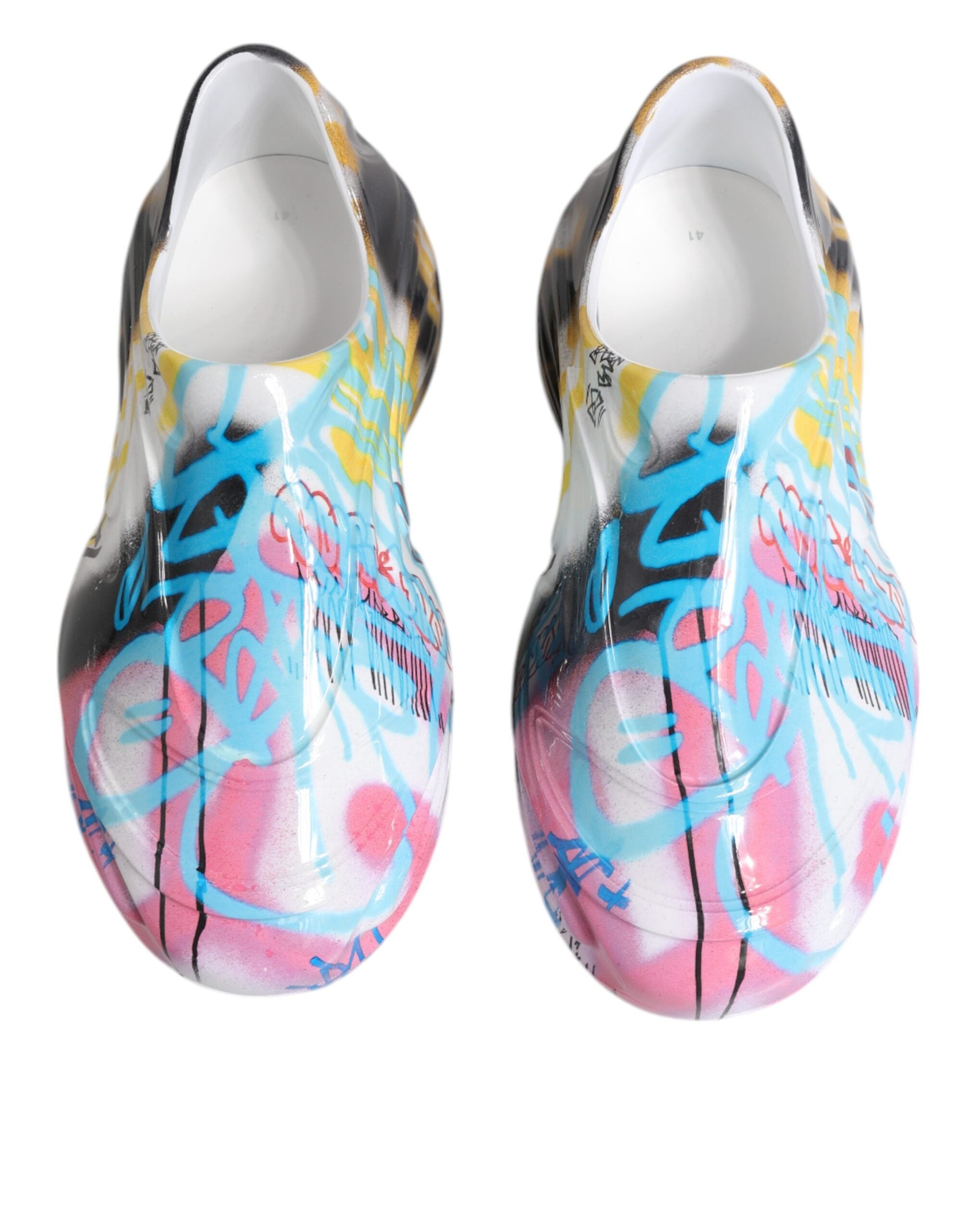 Dolce & Gabbana Multicolor Graffiti Daymaster Sneakers Men's Shoes