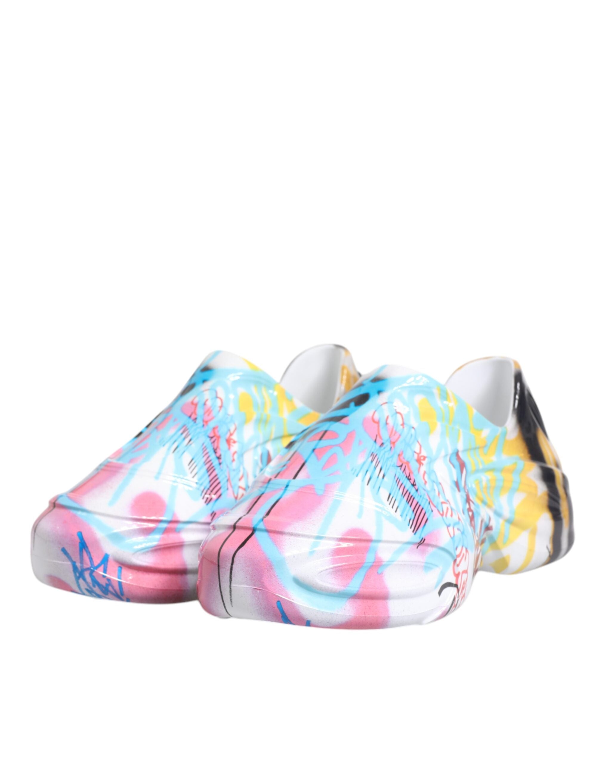 Dolce & Gabbana Multicolor Graffiti Daymaster Sneakers Men's Shoes