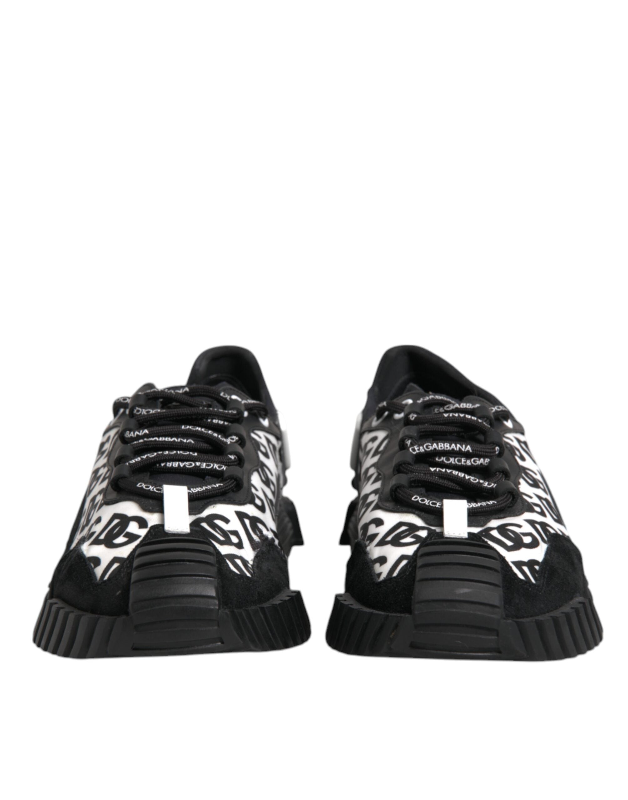 Dolce & Gabbana Black Logo Nylon Low Top NS1 Sneakers Men's Shoes (Pre-Owned)