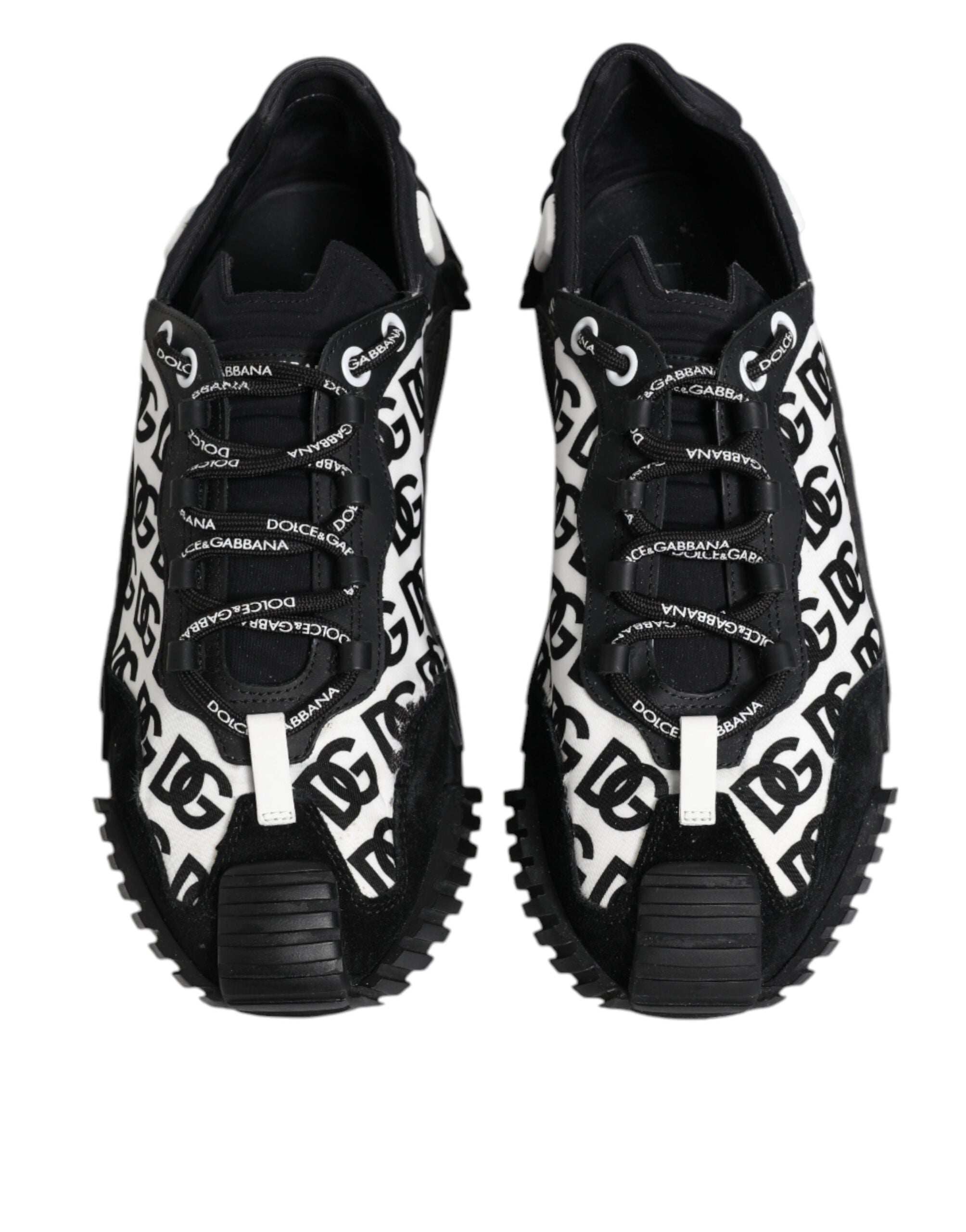Dolce & Gabbana Black Logo Nylon Low Top NS1 Sneakers Men's Shoes (Pre-Owned)