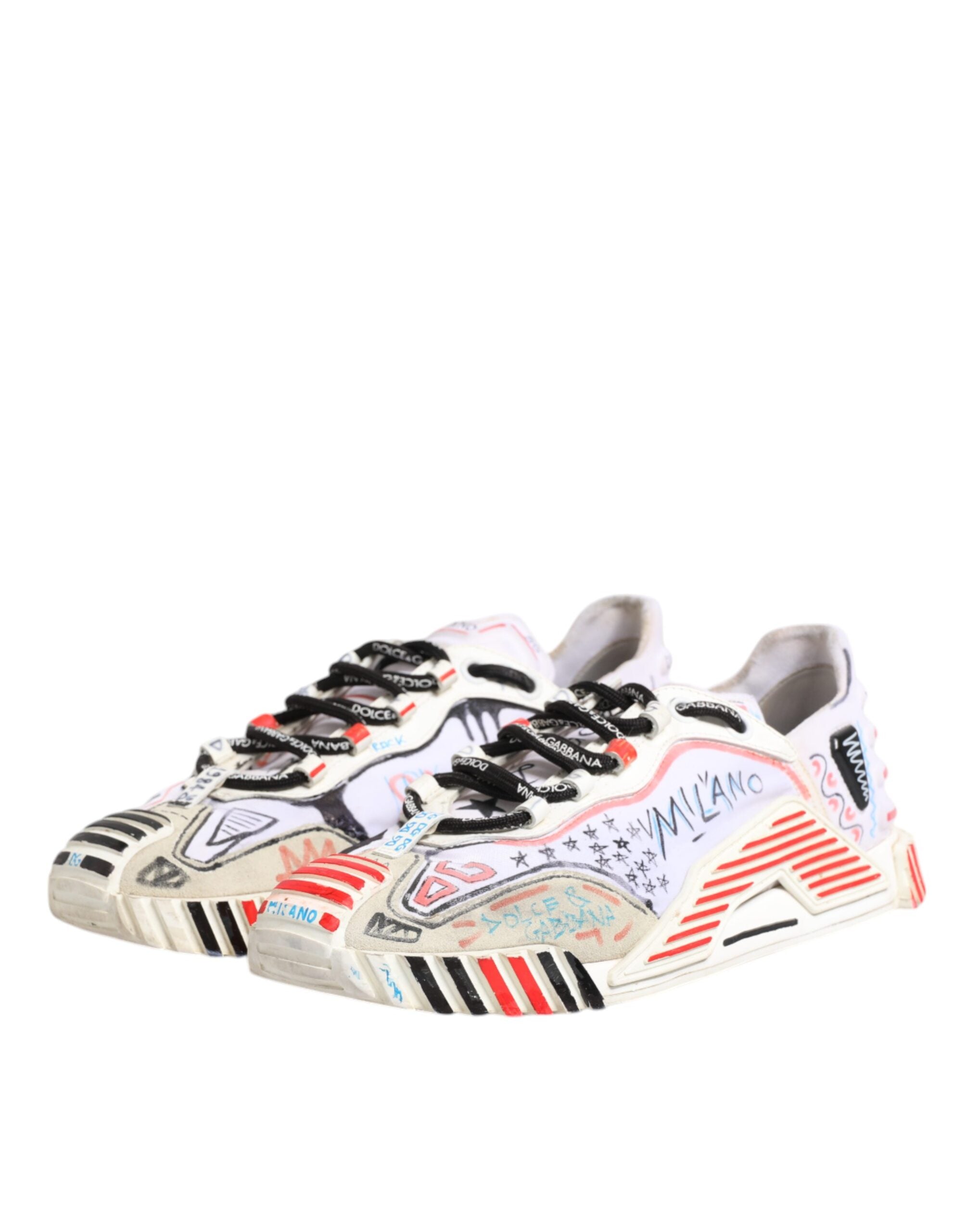 Dolce & Gabbana Multicolor Suede Fabric NS1 Sneakers Men's Shoes (Pre-Owned)