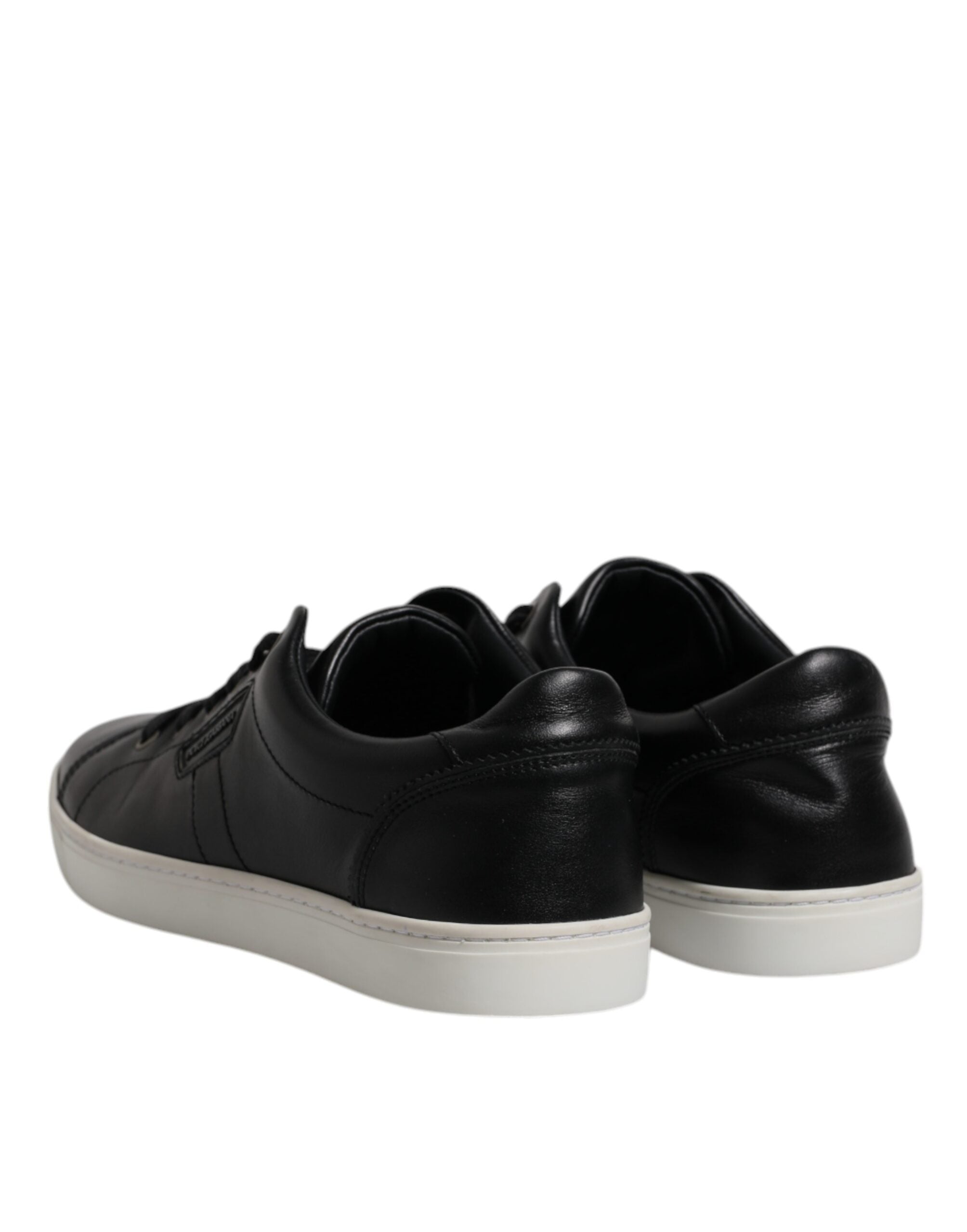 Dolce & Gabbana Black London Nappa Leather Men Sneakers Men's Shoes (Pre-Owned)