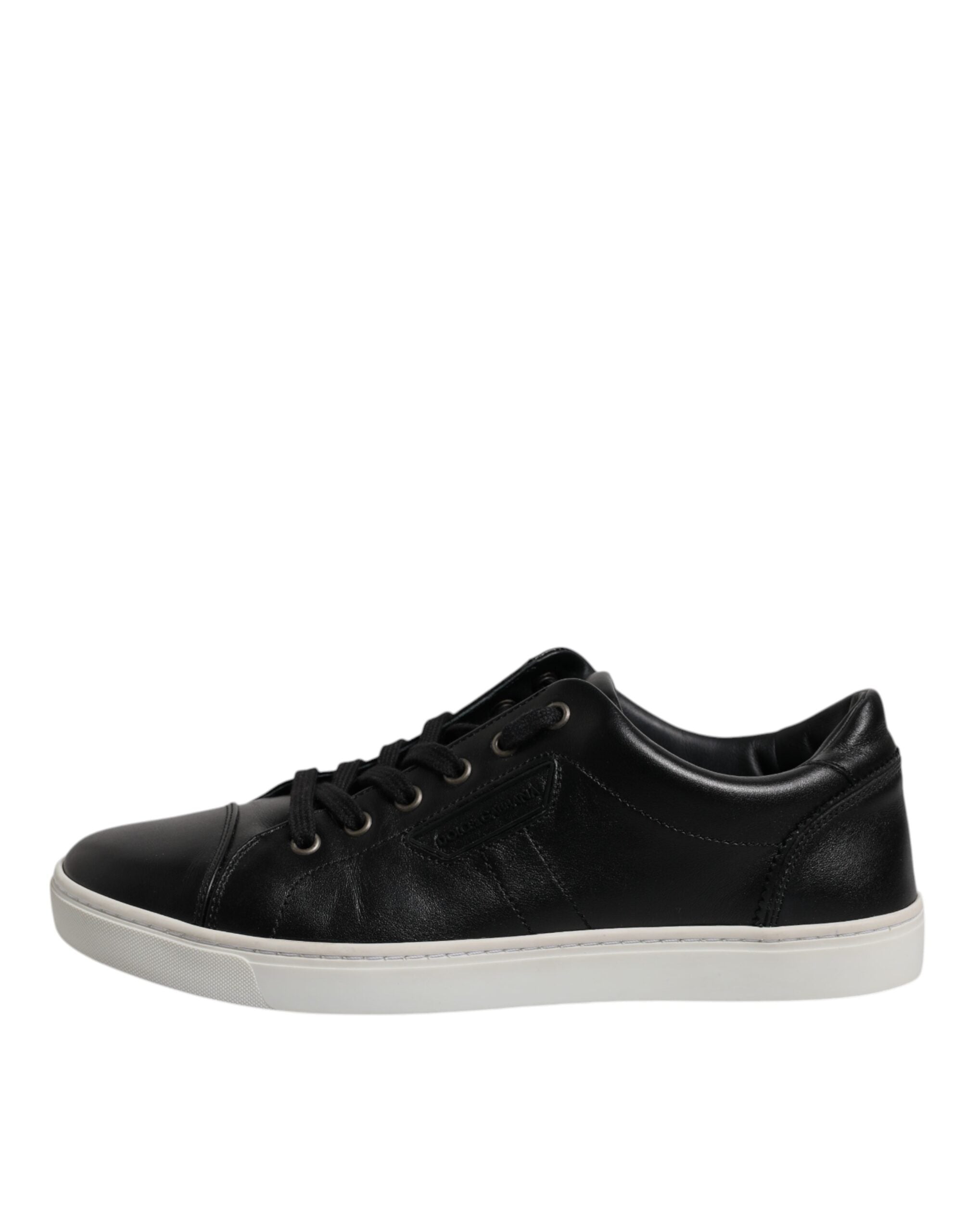 Dolce & Gabbana Black London Nappa Leather Men Sneakers Men's Shoes (Pre-Owned)