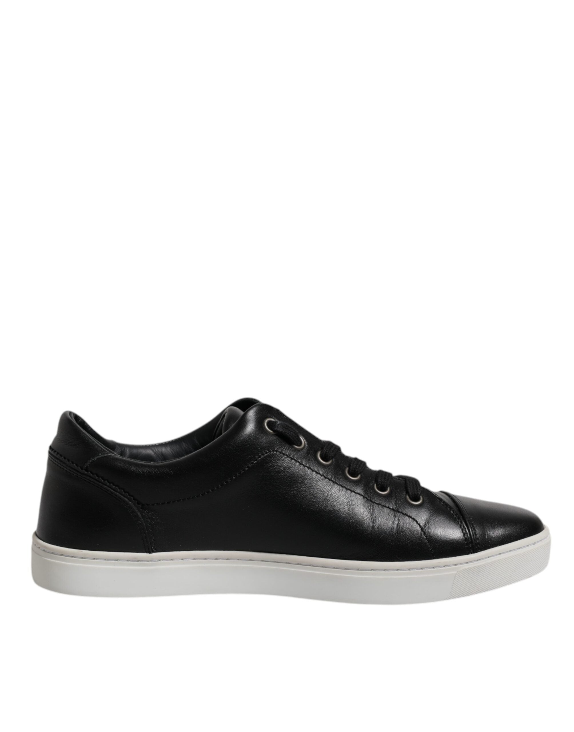 Dolce & Gabbana Black London Nappa Leather Men Sneakers Men's Shoes (Pre-Owned)