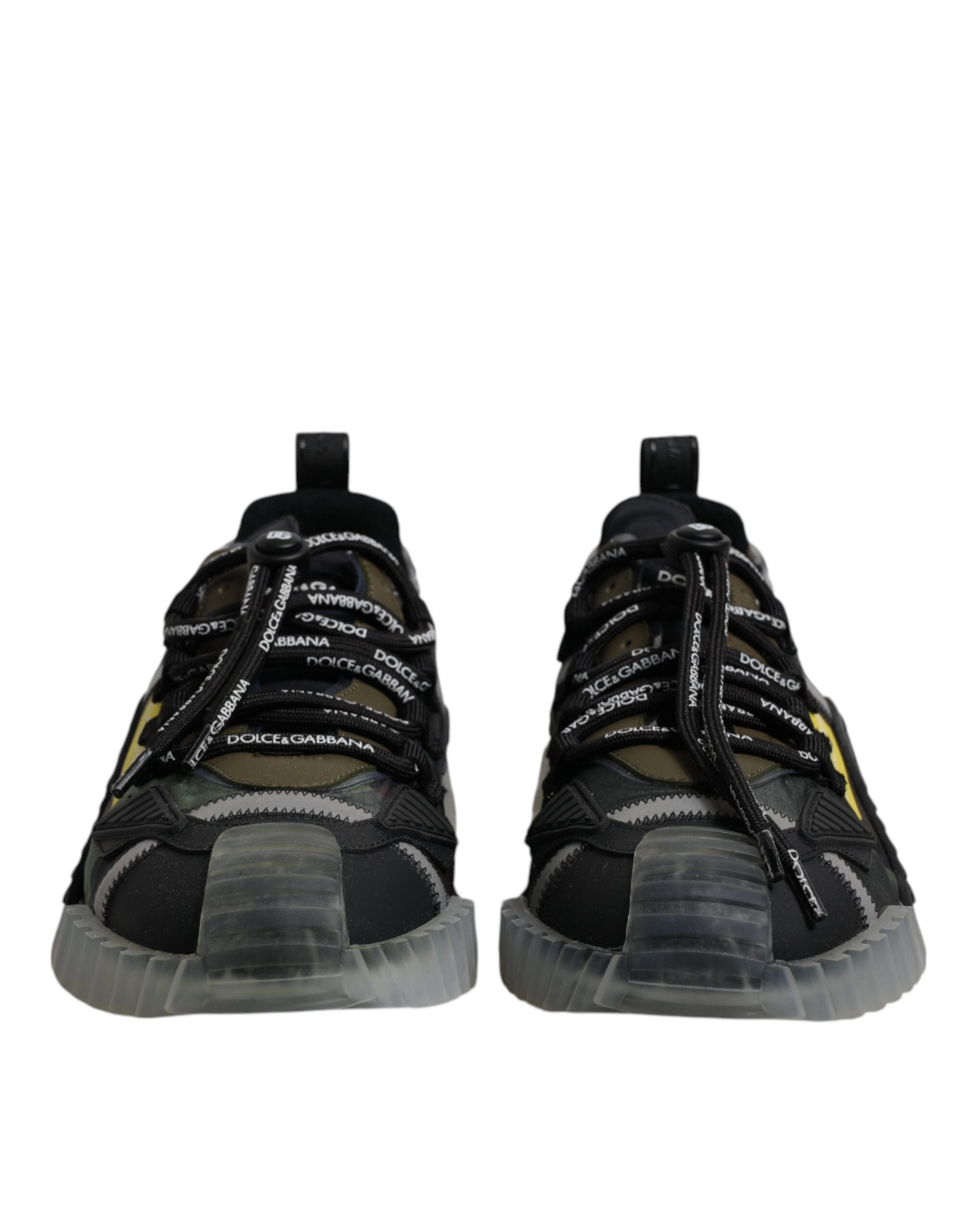 Dolce & Gabbana Black Green Camo NS1 Low Top Sneakers Men's Shoes (Pre-Owned)