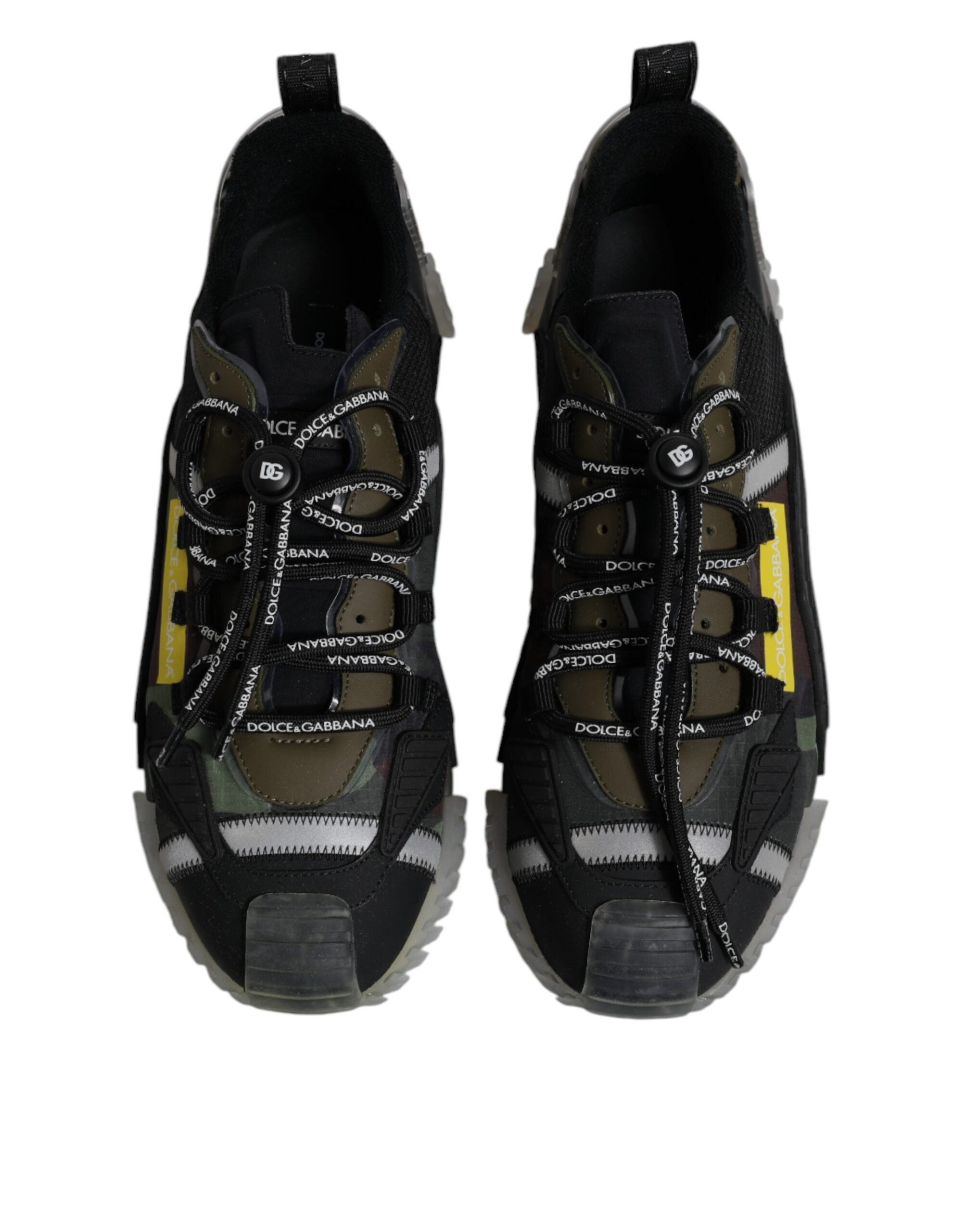 Dolce & Gabbana Black Green Camo NS1 Low Top Sneakers Men's Shoes (Pre-Owned)