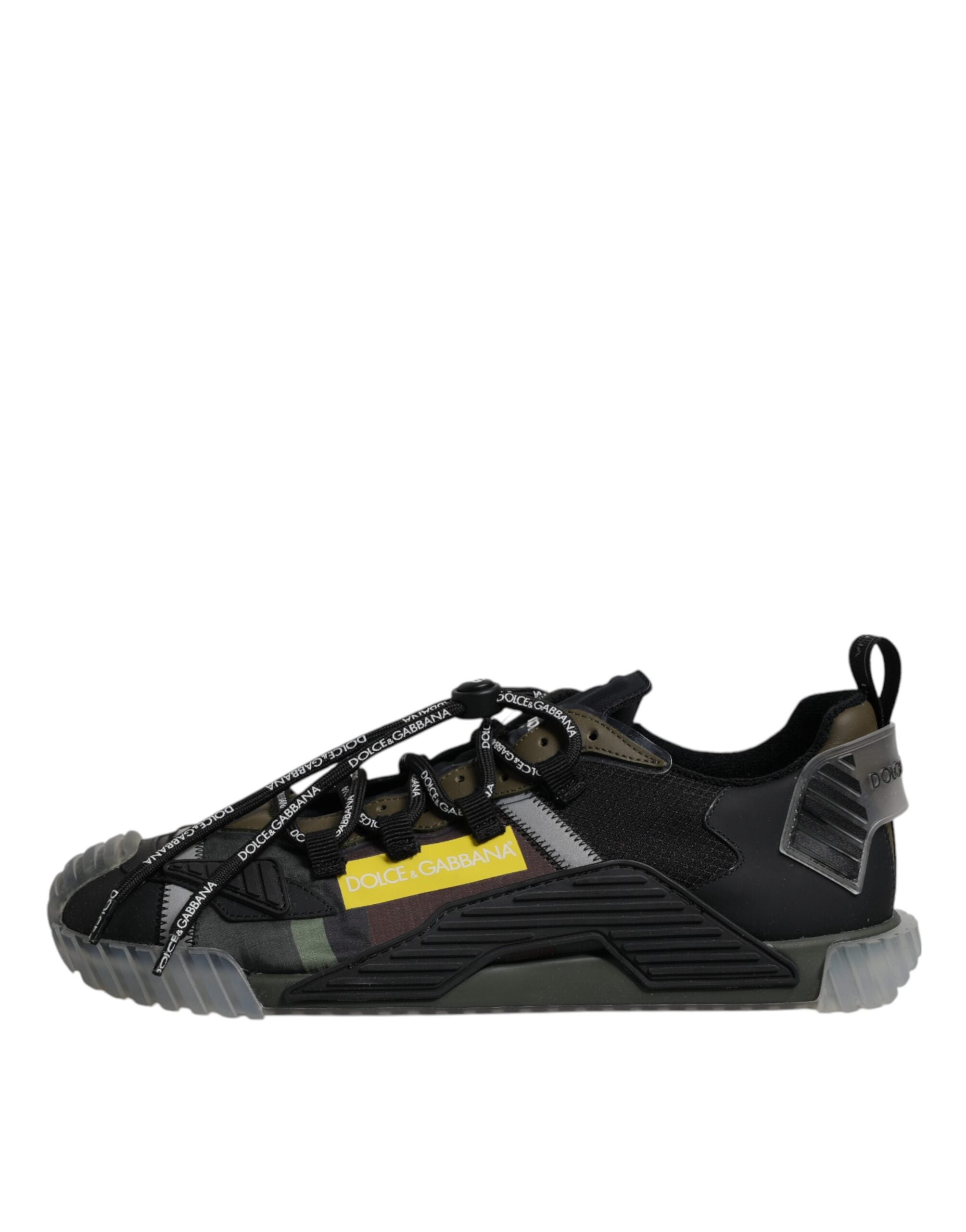Dolce & Gabbana Black Green Camo NS1 Low Top Sneakers Men's Shoes (Pre-Owned)