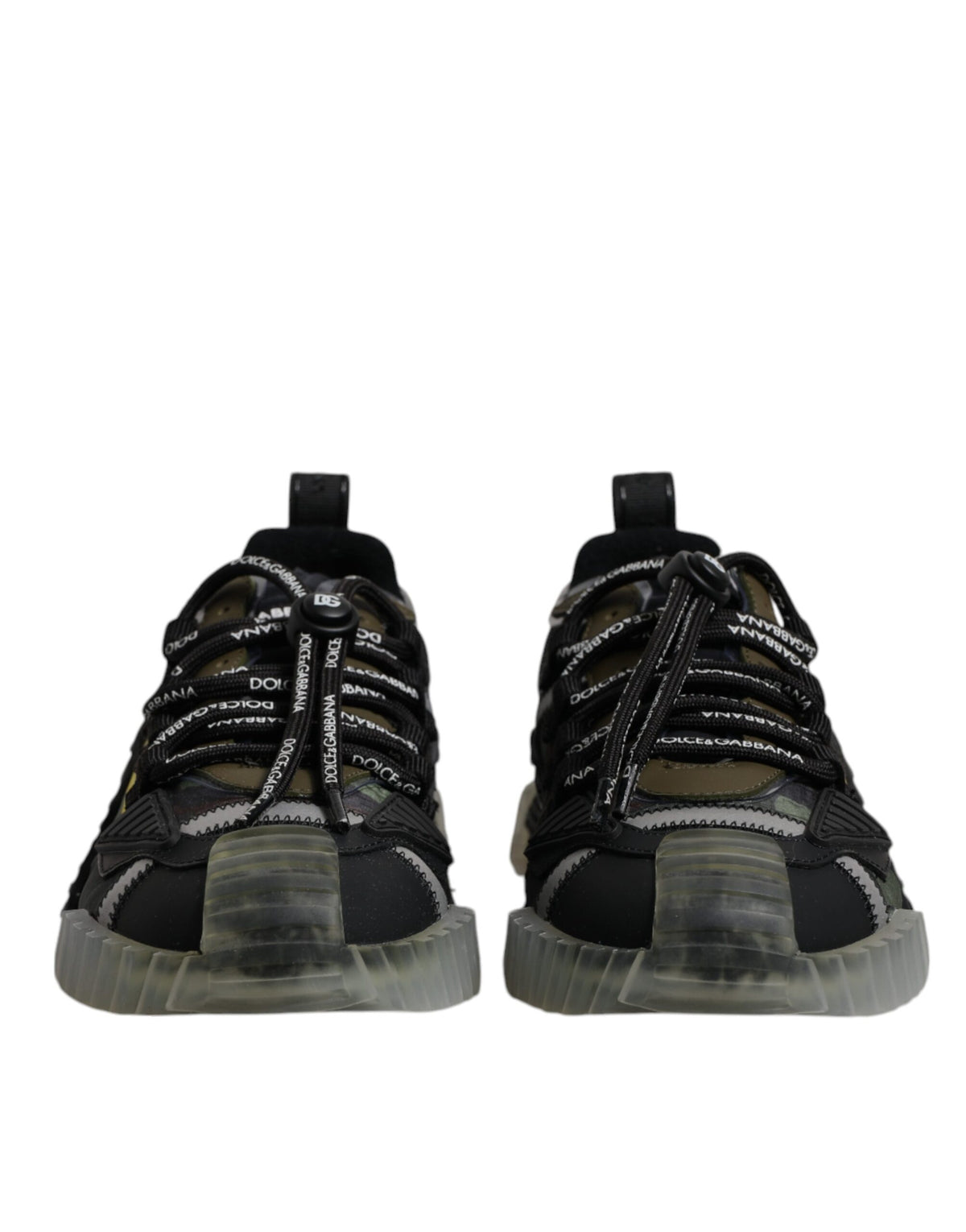 Dolce & Gabbana Black Green Camo NS1 Low Top Sneakers Men's Shoes (Pre-Owned)
