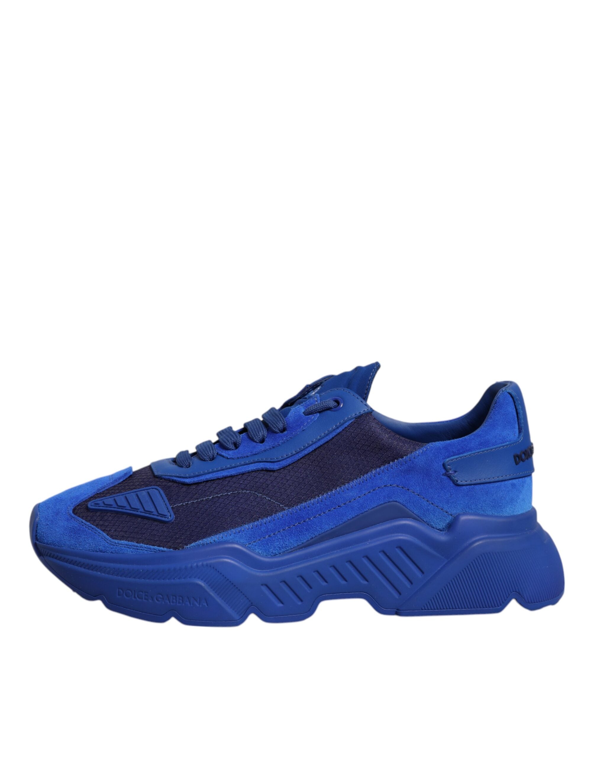Dolce & Gabbana Blue Leather Daymaster Low Top Sneakers Men's Shoes (Pre-Owned)