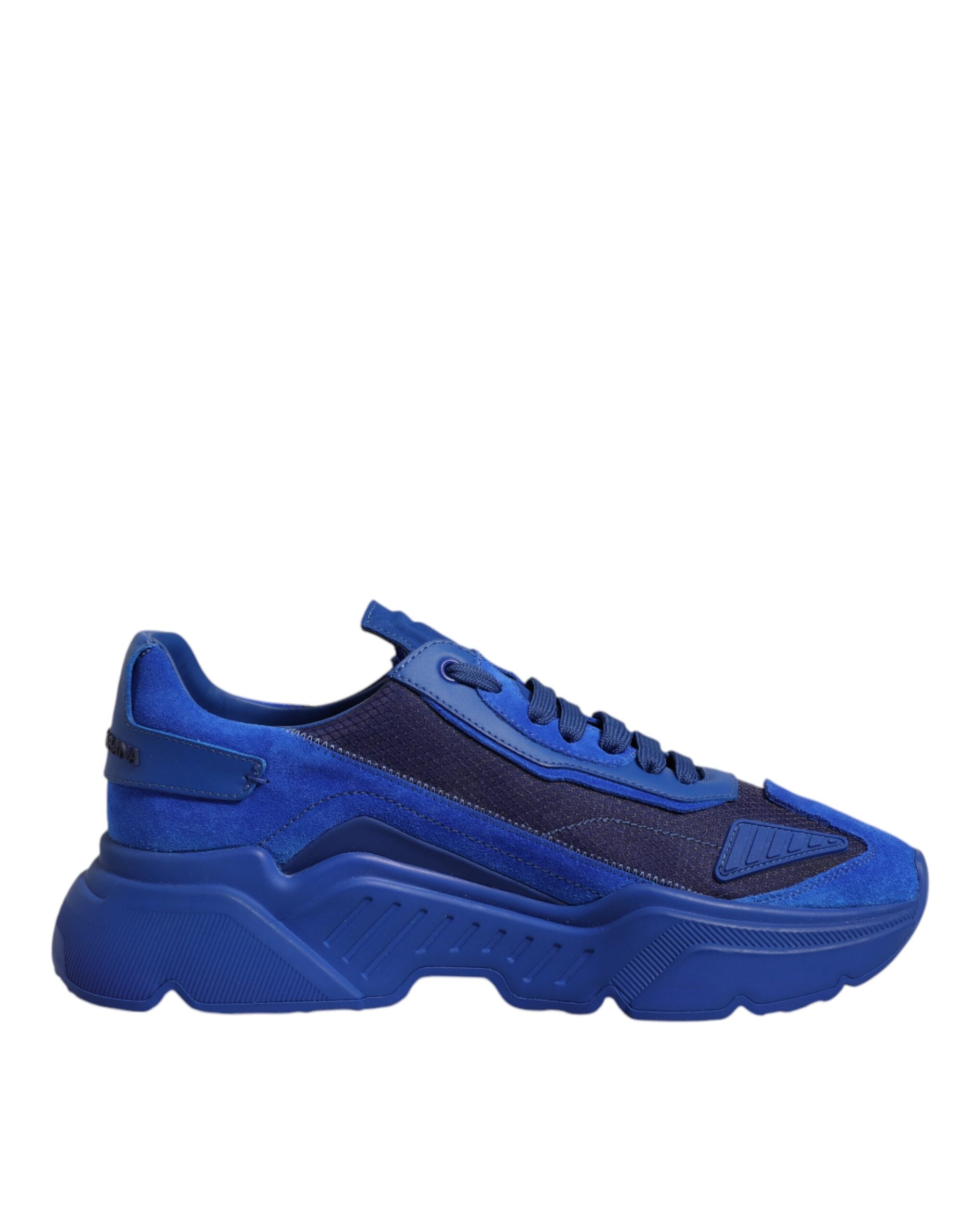 Dolce & Gabbana Blue Leather Daymaster Low Top Sneakers Men's Shoes (Pre-Owned)