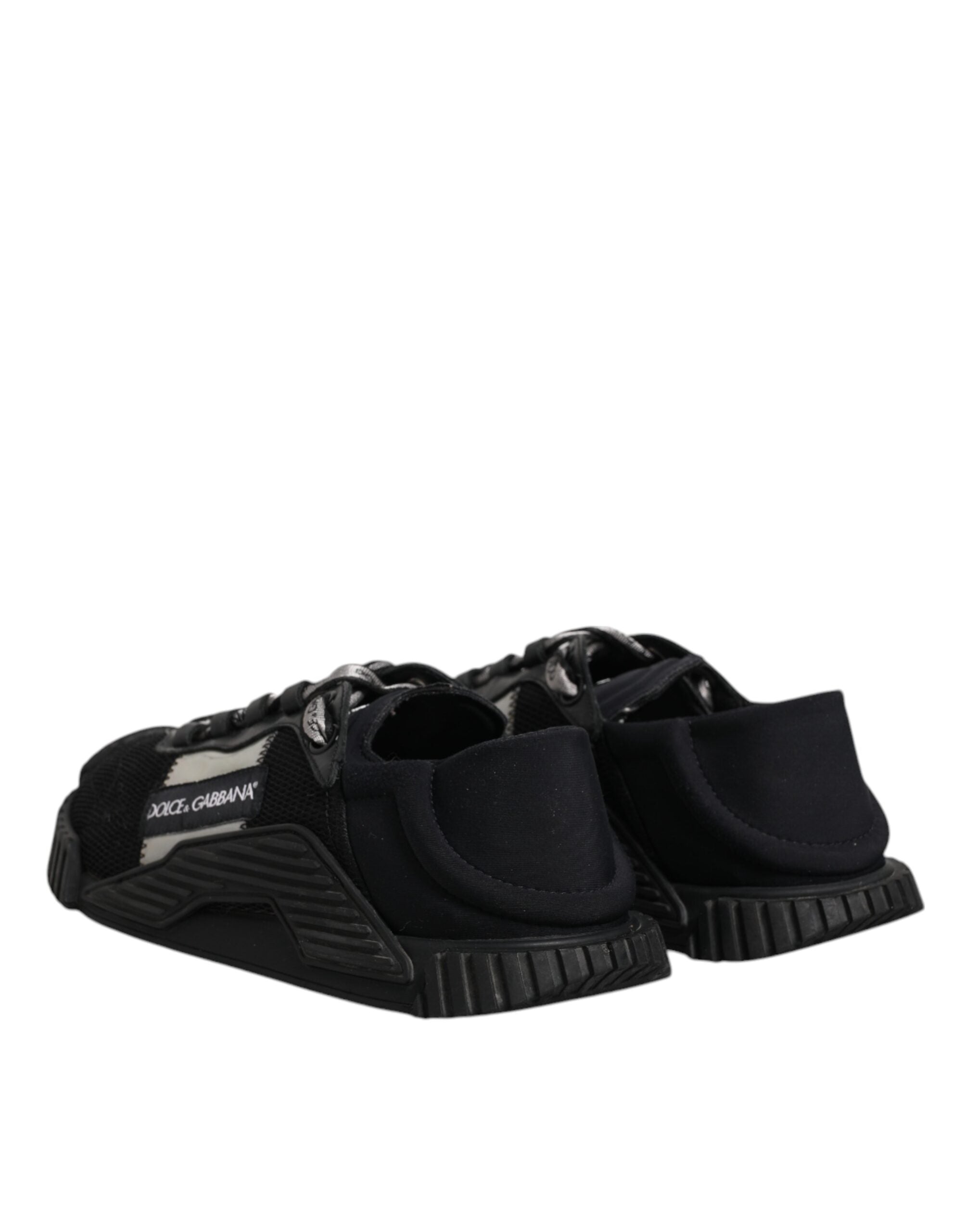 Dolce & Gabbana Black Nylon Lace Up Low Top NS1 Sneakers Men's Shoes (Pre-Owned)