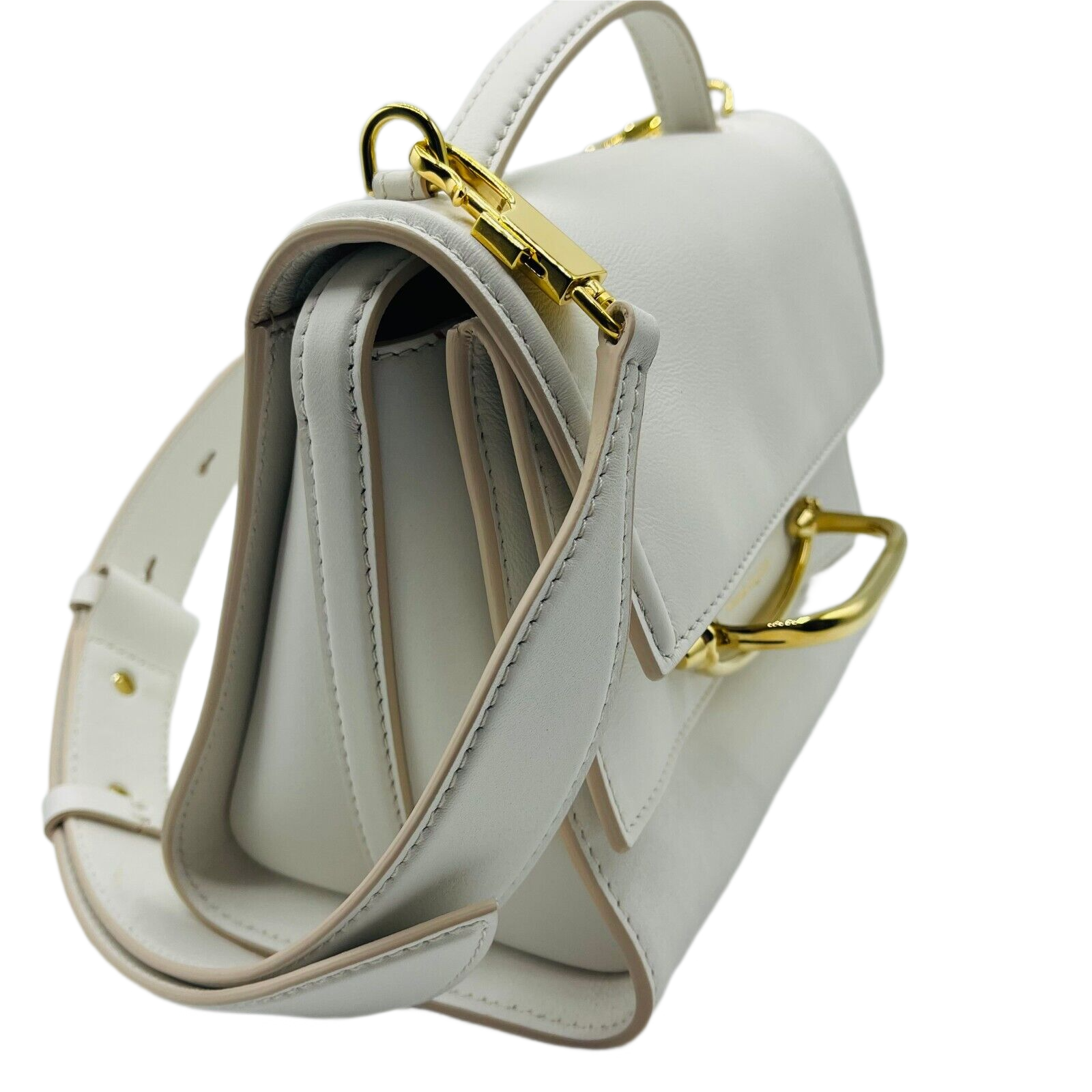 Alexander McQueen Women's The Story Ivory Leather Cross-body Bag