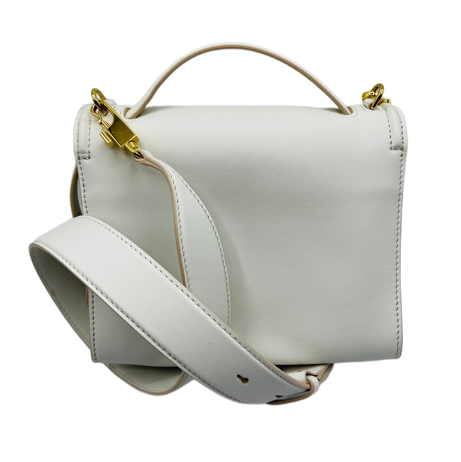 Alexander McQueen Women's The Story Ivory Leather Cross-body Bag