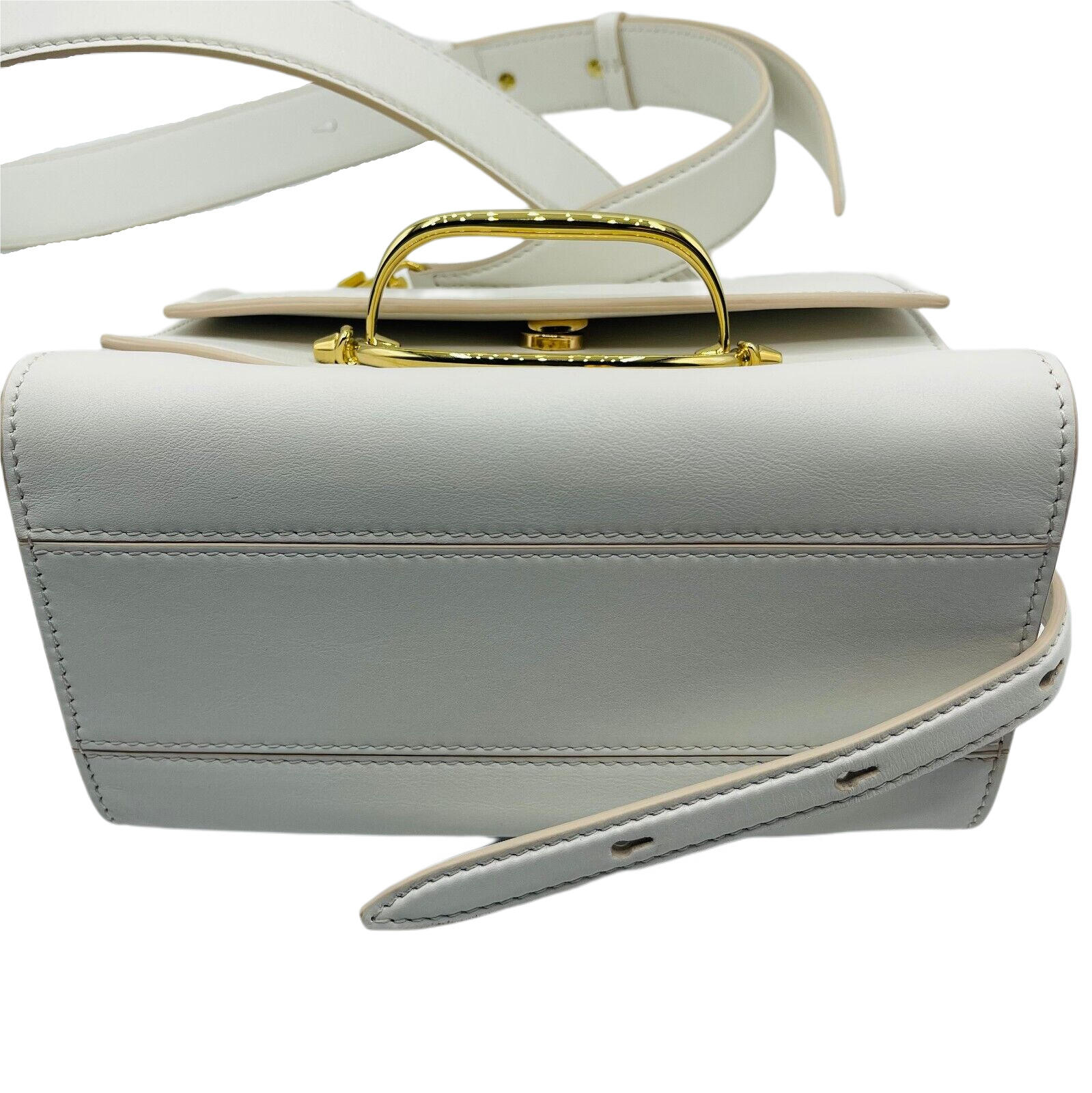 Alexander McQueen Women's The Story Ivory Leather Cross-body Bag