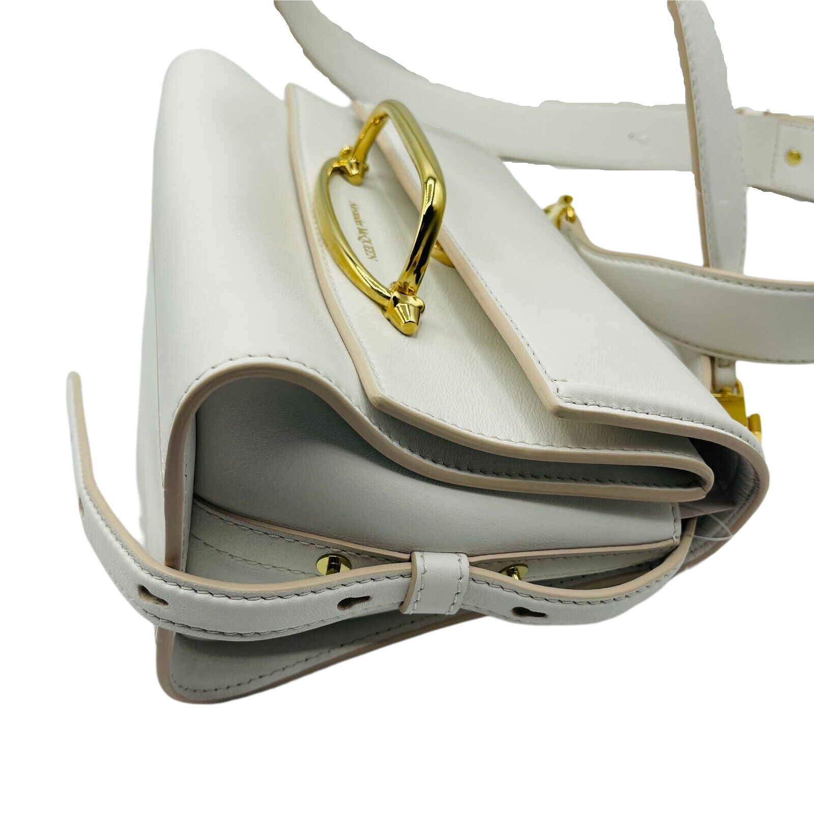 Alexander McQueen Women's The Story Ivory Leather Cross-body Bag