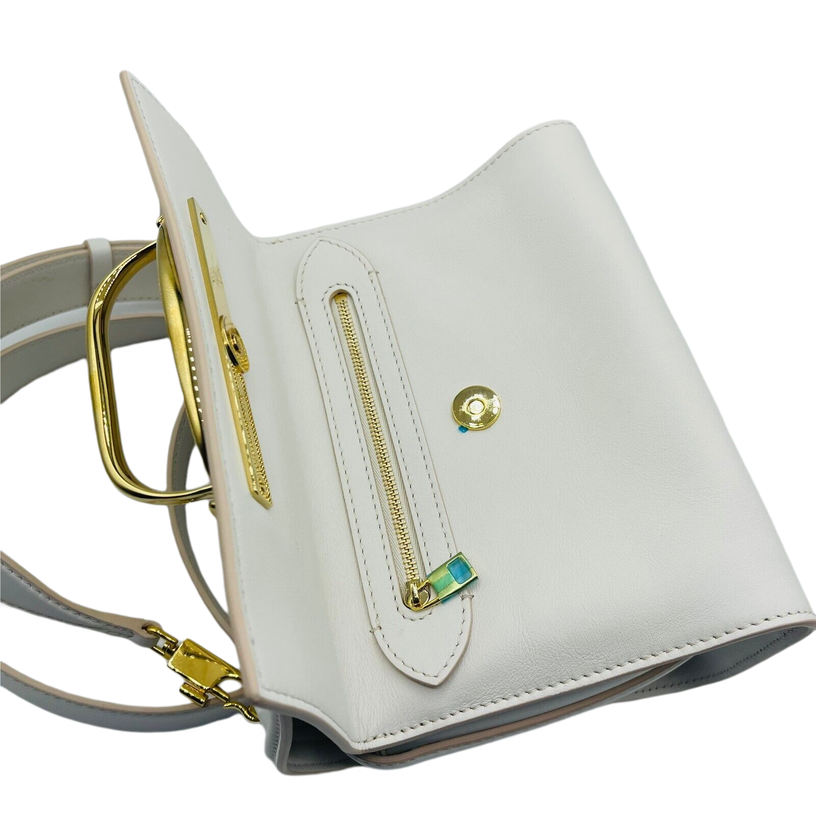 Alexander McQueen Women's The Story Ivory Leather Cross-body Bag