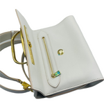 Alexander McQueen  Women's The Story Ivory Leather Cross-body Bag
