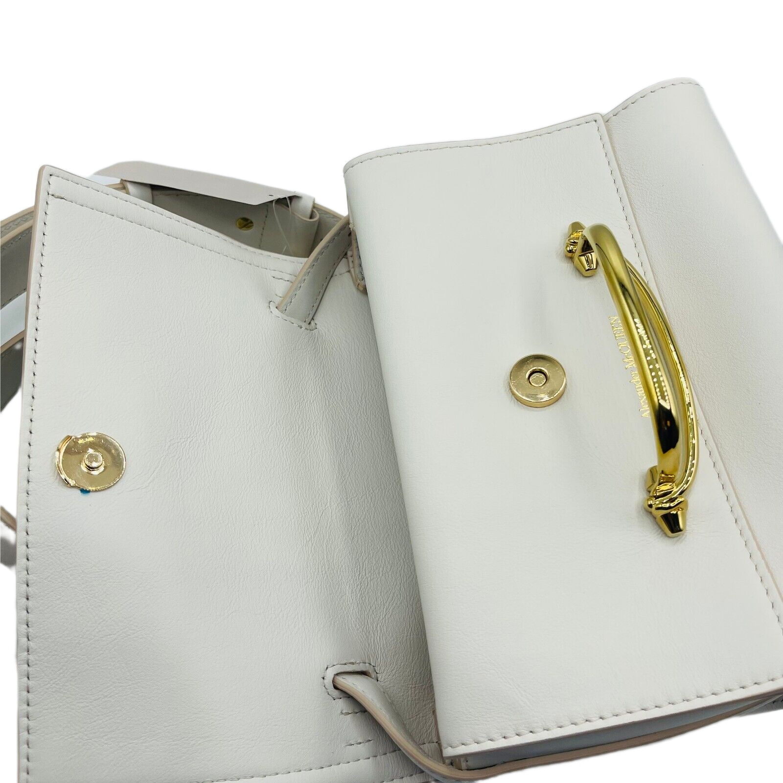 Alexander McQueen Women's The Story Ivory Leather Cross-body Bag