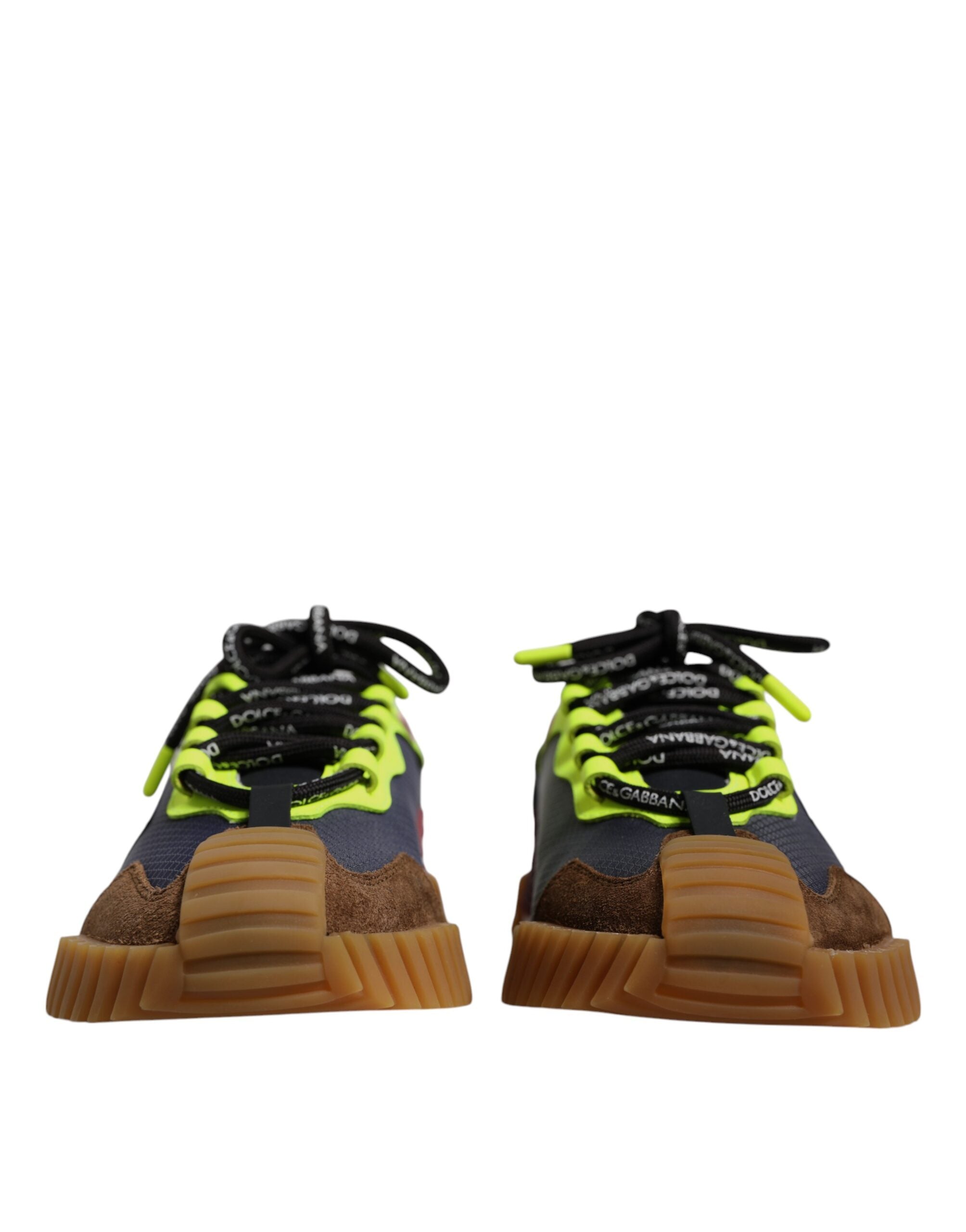 Dolce & Gabbana Multicolor Nylon Low Top NS1 Sneakers Men's Shoes