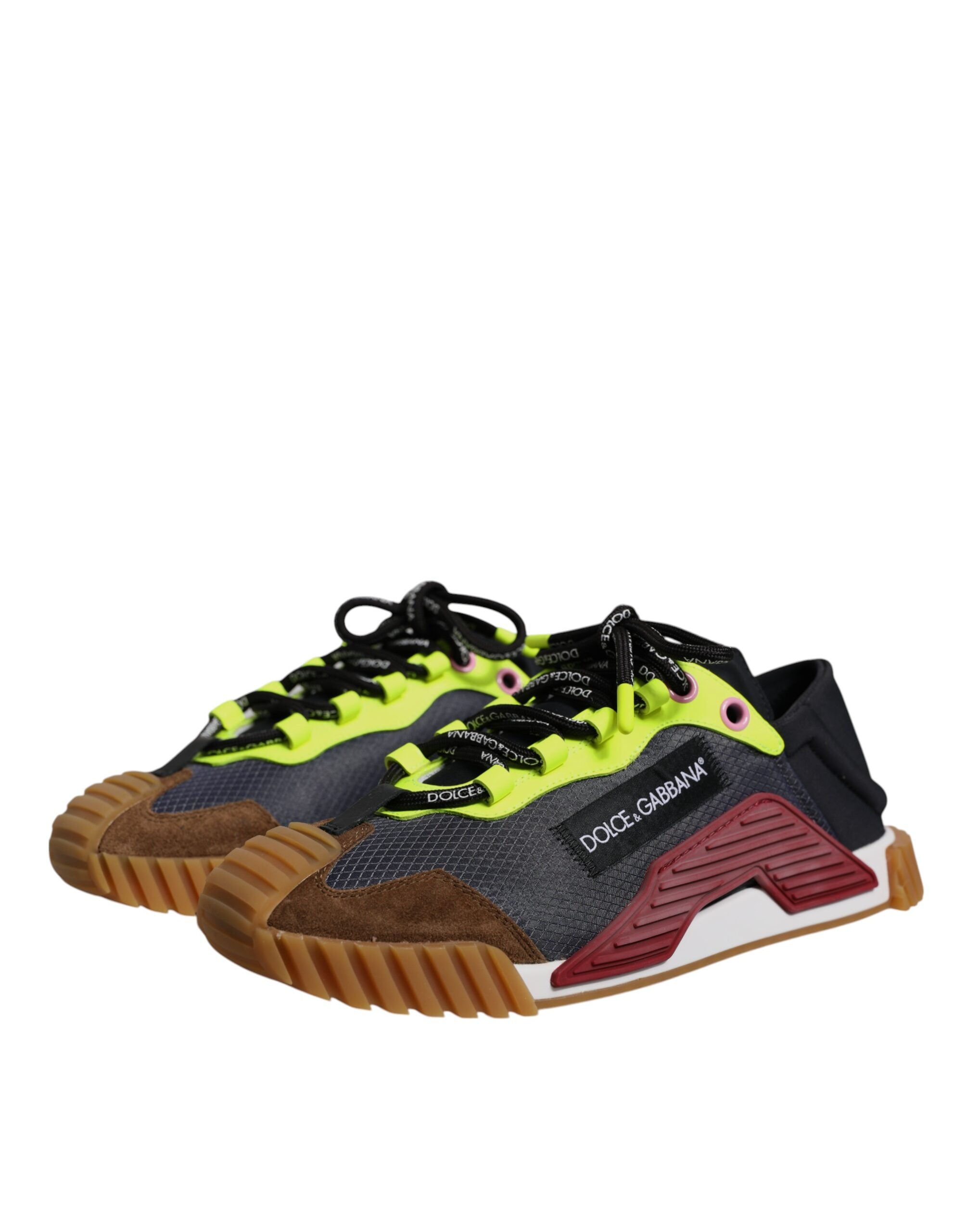 Dolce & Gabbana Multicolor Nylon Low Top NS1 Sneakers Men's Shoes