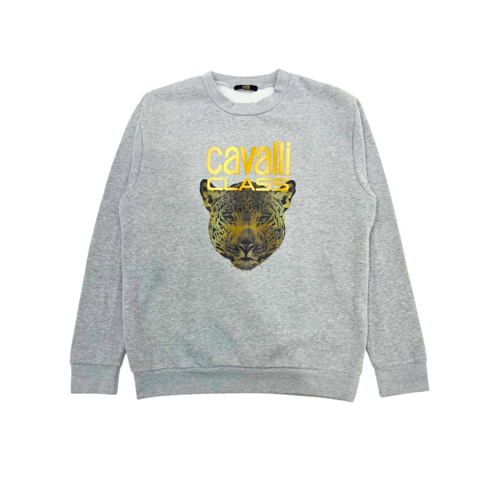 Cavalli Class Gray Cotton Women Women's Sweater