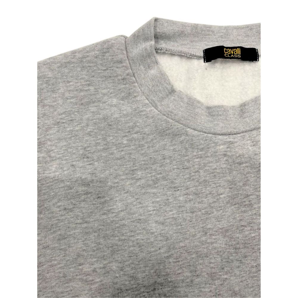 Cavalli Class Gray Polyester Women Women's Hoodie