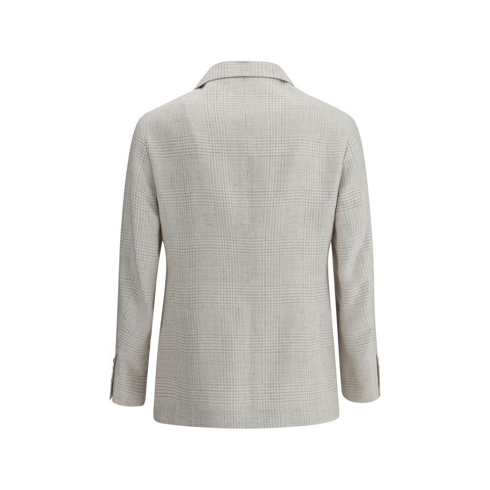 Brunello Cucinelli Single-breasted check Men's Blazer