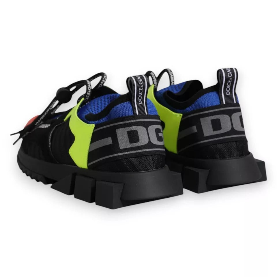 Dolce & Gabbana Multicolor Mesh Sorrento Trekking Sneakers Women's Shoes
