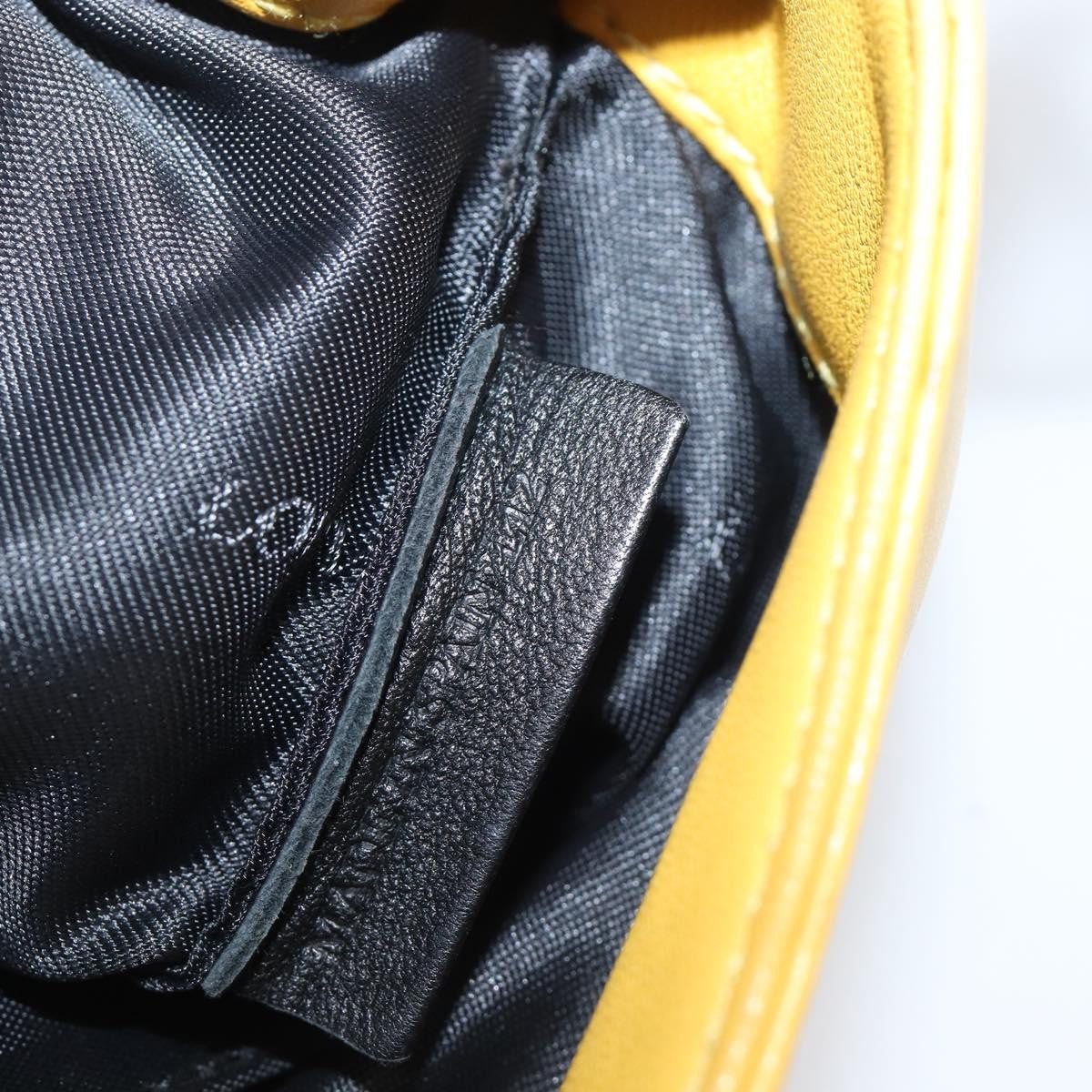 Loewe Shoulder Bag Leather Yellow Leather Shoulder Bag Bag (Pre-Owned)