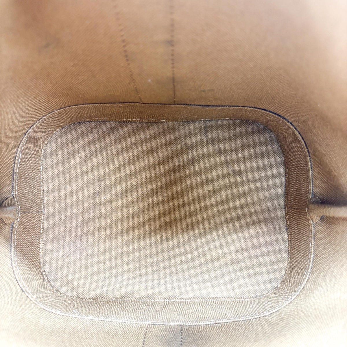 Celine Triomphe Bucket Embossed Suede Black Canvas Handbag (Pre-Owned)
