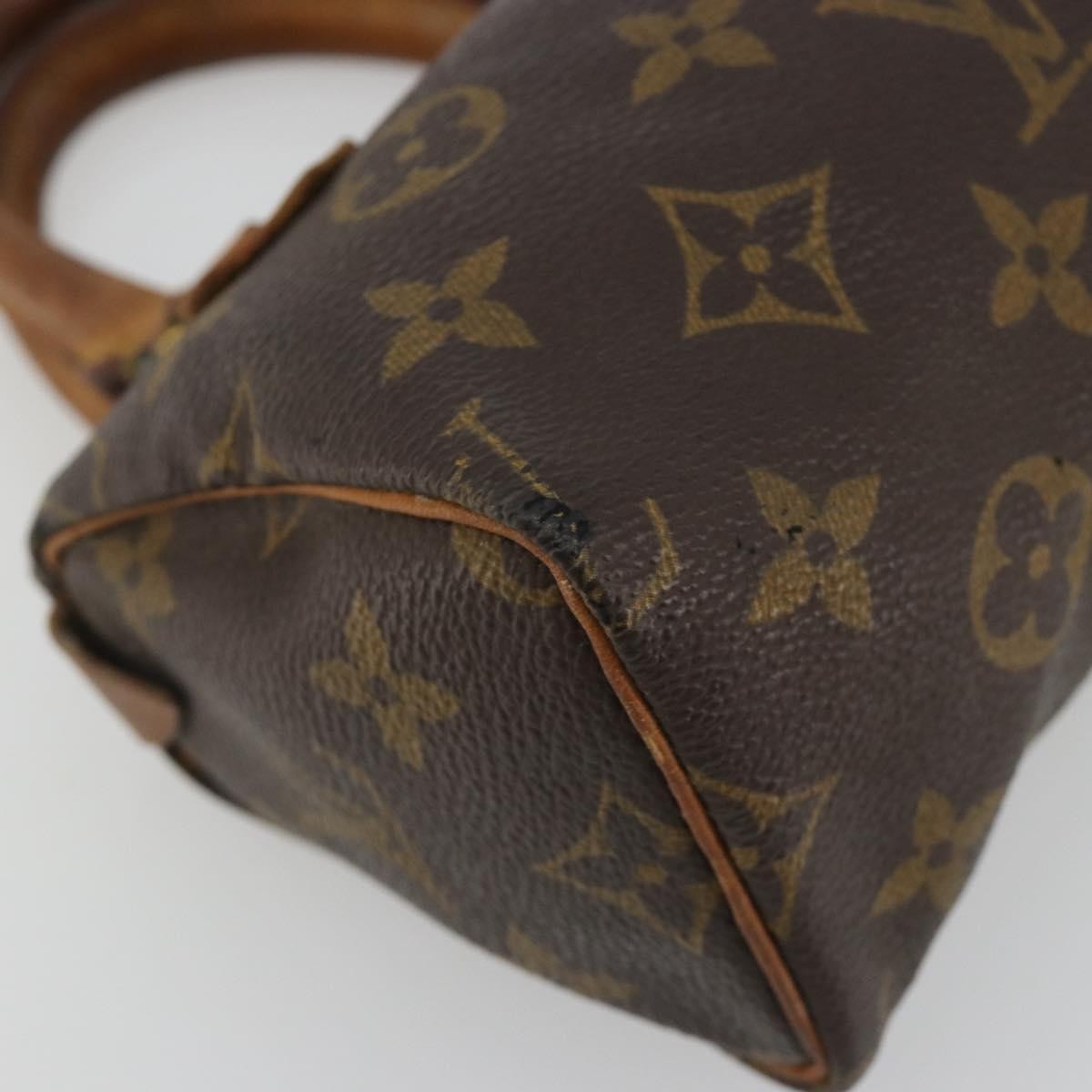 Louis Vuitton Speedy Mini Hl Monogram Canvas Brown Canvas Handbag (Pre-Owned)