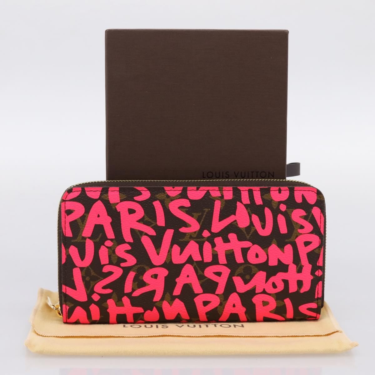 Louis Vuitton Zippy Limited Edition Monogram Graffiti Brown Canvas Wallets Accessory (Pre-Owned)